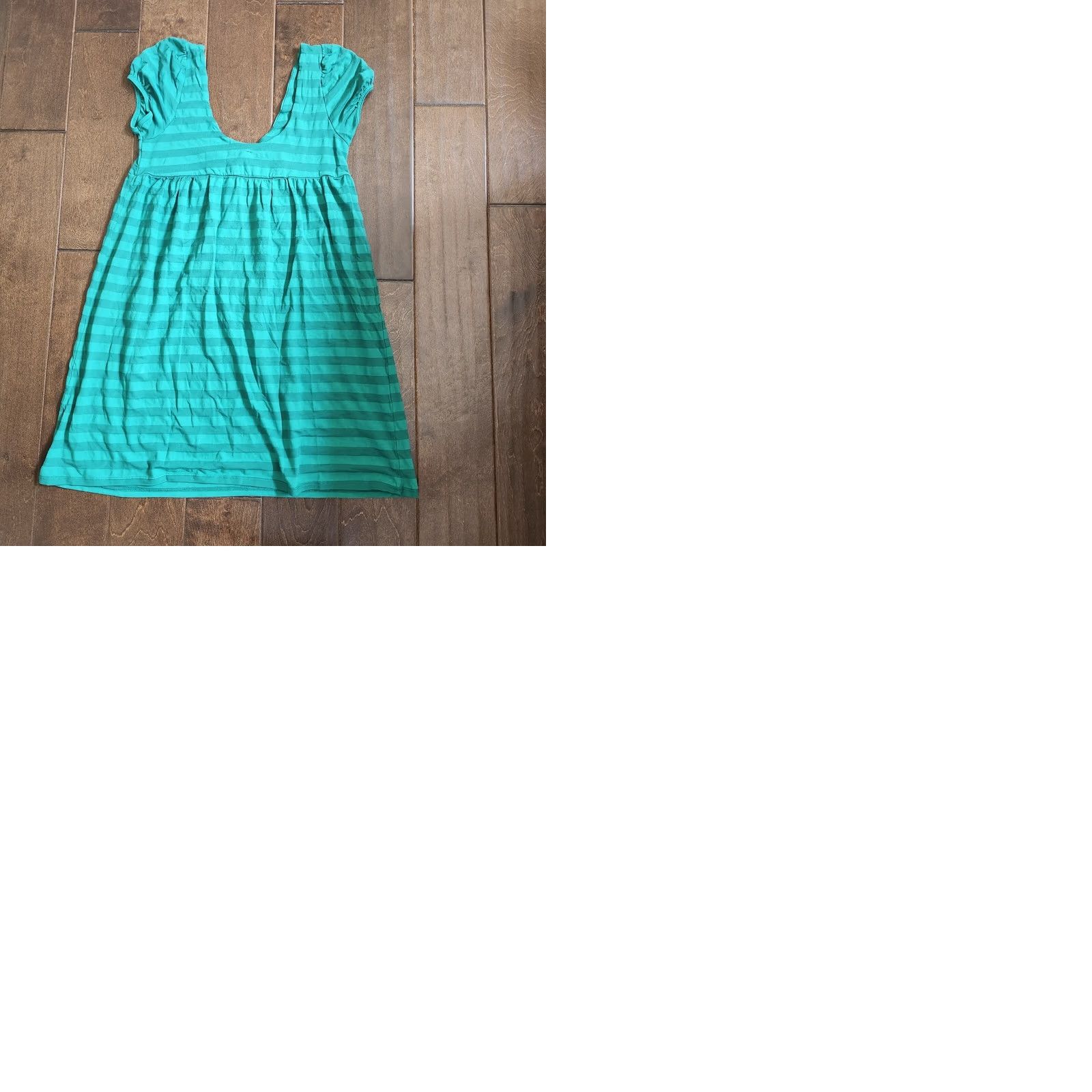 Vintage Eight Sixty Blouse Sleeveless Top Green Striped Pullover Women's M Casual, Travel, Party/Cocktail - Cotton Blend, Hand Wash Only, Regular Fit Size M / US 6-8 / IT 42-44 - 10 Thumbnail
