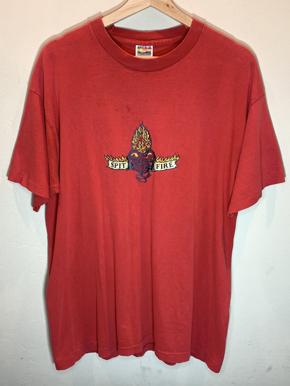 Spitfire RARE Vintage 90’s Spitfire Skateboarding Single Stitch Shirt Size US XL / EU 56 / 4 - 1 Thumbnail