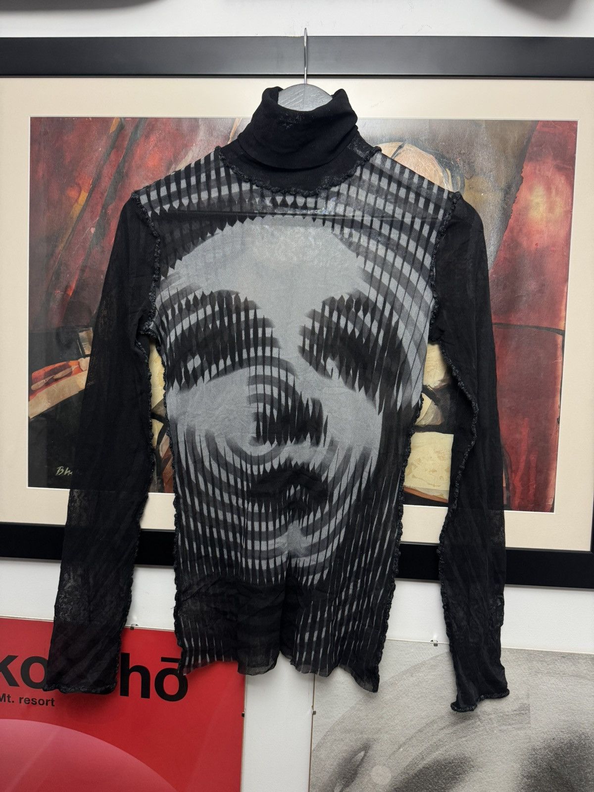 Jean Paul Gaultier Vintage AW01 Jean Paul Gaultier Marlene Dietrich Mesh Top Size US S / EU 44-46 / 1 - 1 Thumbnail