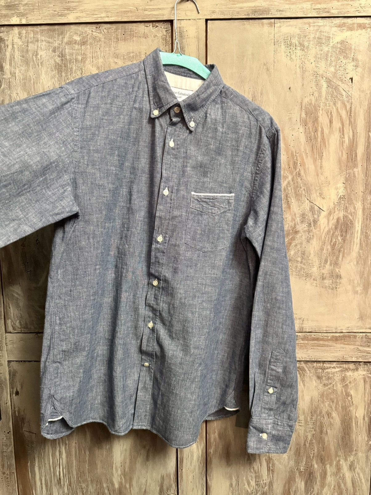 Officine Generale officine générale blue textured shirt S new Size US S / EU 44-46 / 1 - 6 Thumbnail
