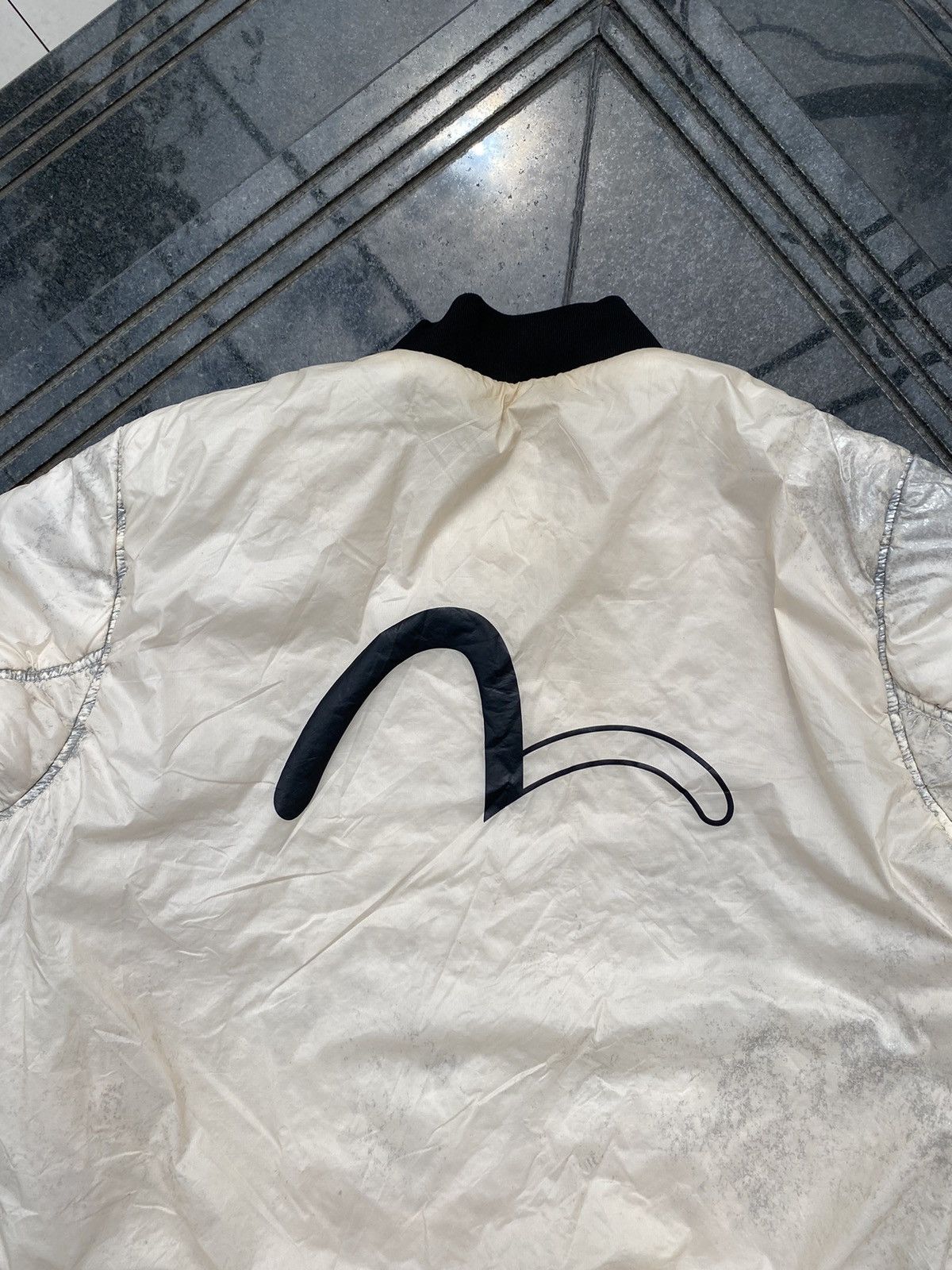 Evisu × Vintage 90S EVISU JAPANESE RARE TWO SIDE RETRO Y2K BOMBER Size US XXL / EU 58 / 5 - 8 Thumbnail