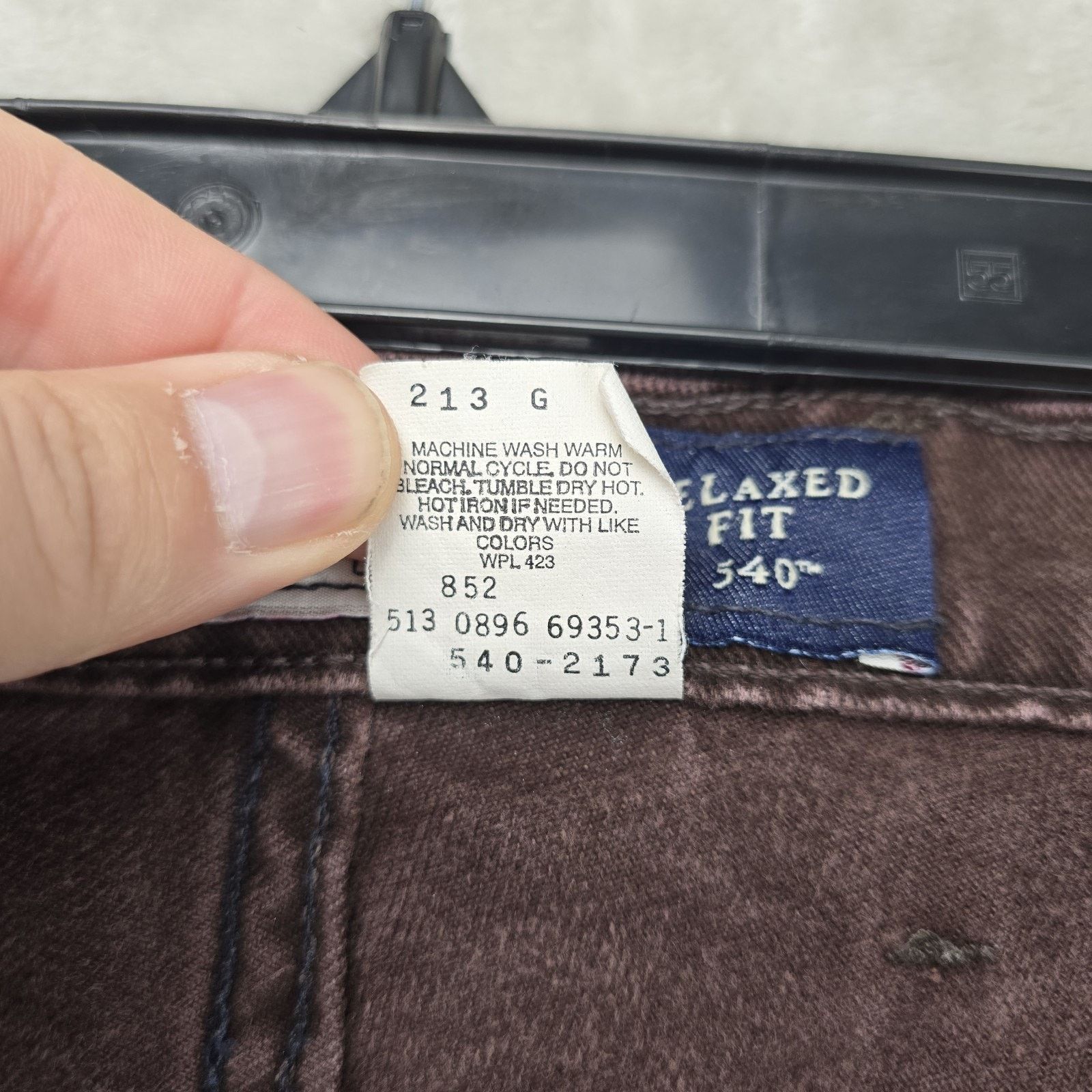 Levi's Vtg Levis 540 Jeans 44x30 (Fits 42x27) Brown Tab USA Made Size US 42 / EU 58 - 6 Thumbnail