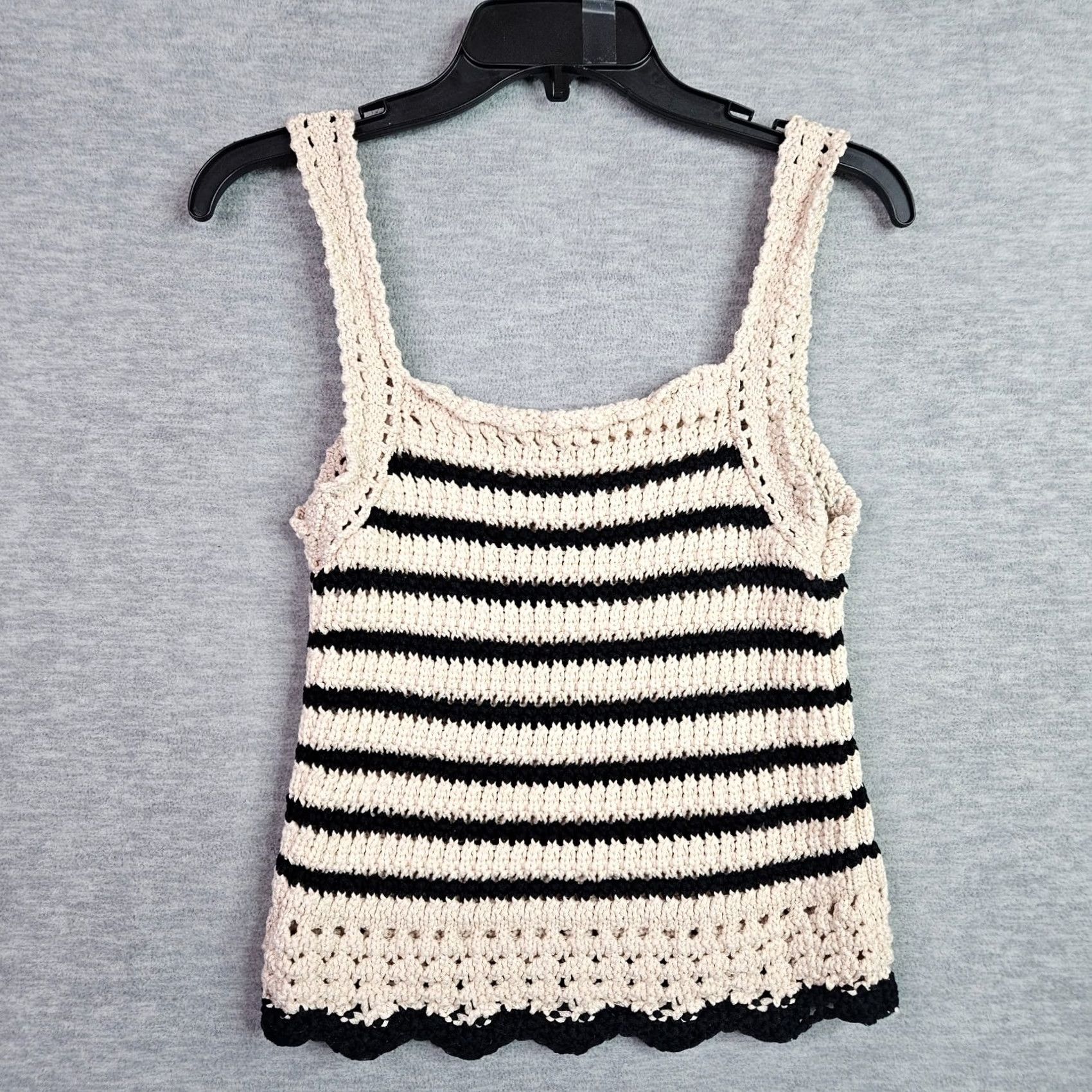 Madewell Madewell Crochet Stitch Cotton Sweater Tank Top Shirt Sleeveless S Multicolor Women Regular Color Pattern Crochet 90s? Size S / US 4 / IT 40 - 2 Thumbnail