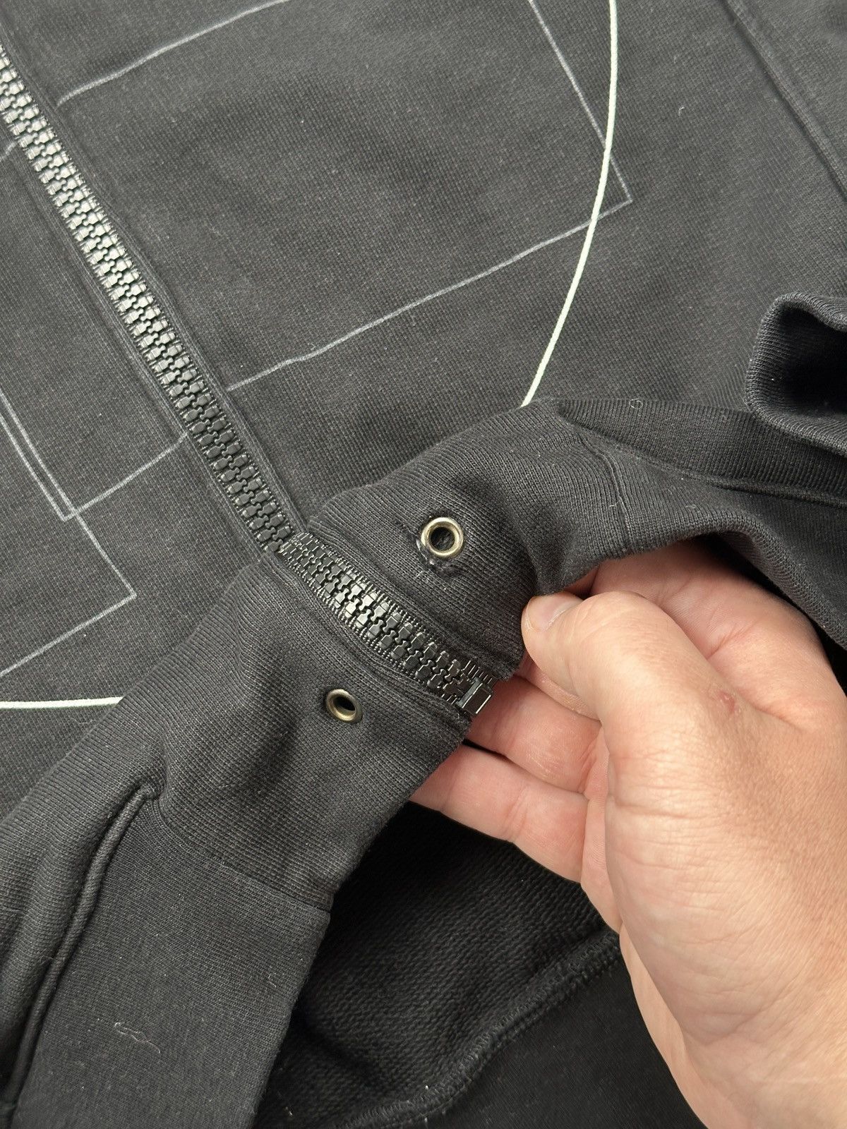 Versus Versace Versus Versace Black Full Zip Hoodie Geometric Print Rare S Size US S / EU 44-46 / 1 - 12 Thumbnail