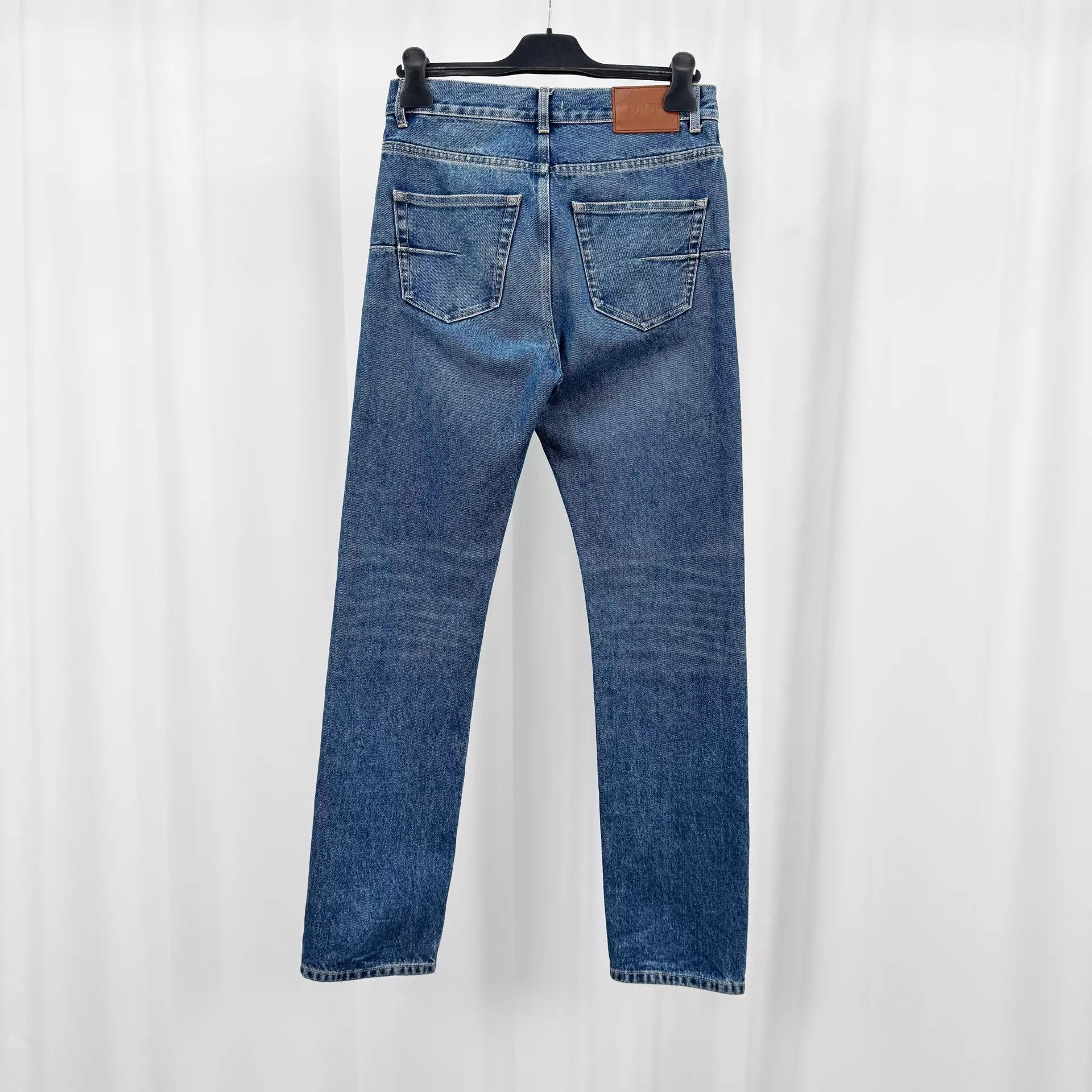 Dior Dior 24ss Leather Patch Washed Jeans W29 99 New Size 29" - 2 Thumbnail