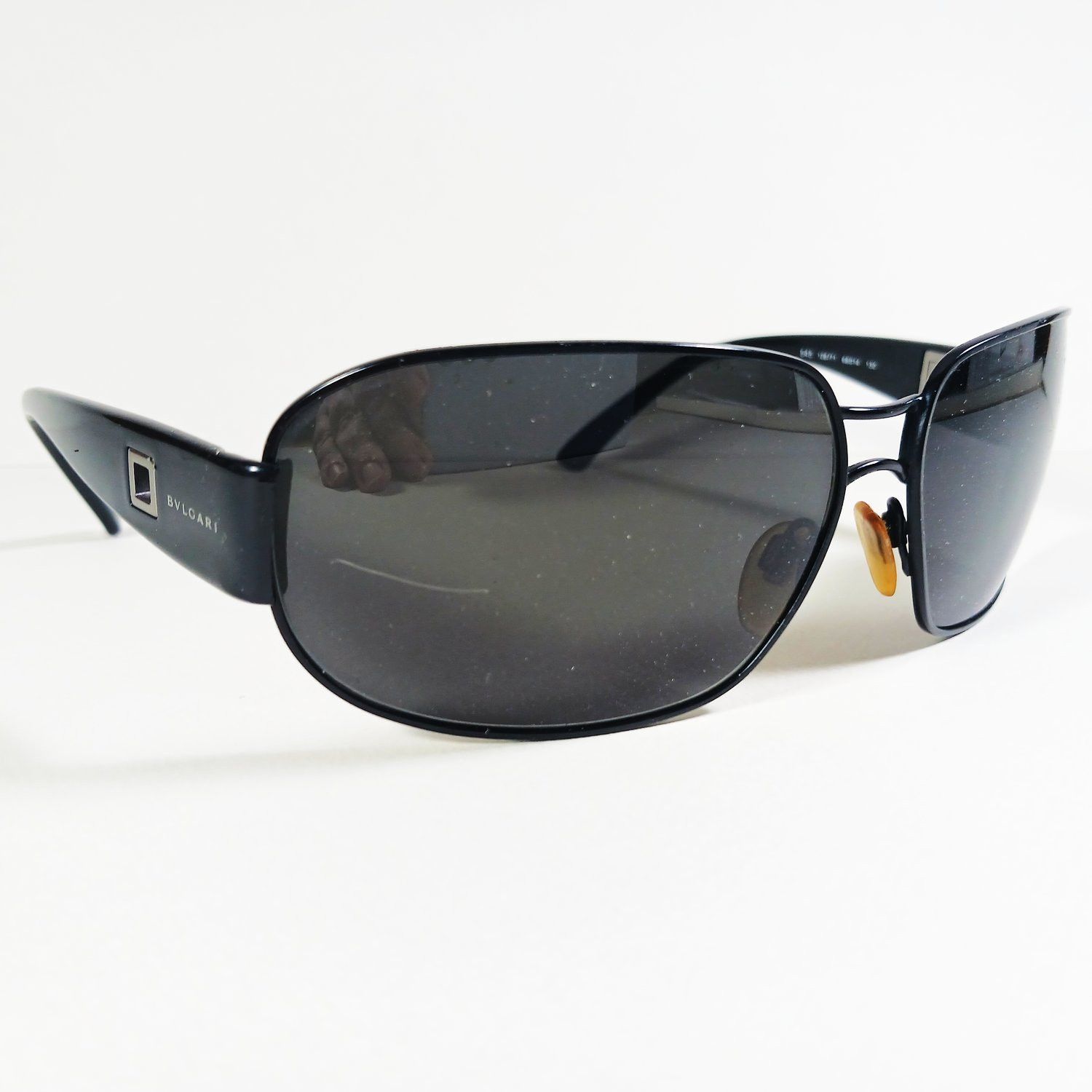 Bvlgari × Designer BVLGARI 545 128/71 Vintage Wrap Sunglasses w/Case Size ONE SIZE - 4 Thumbnail
