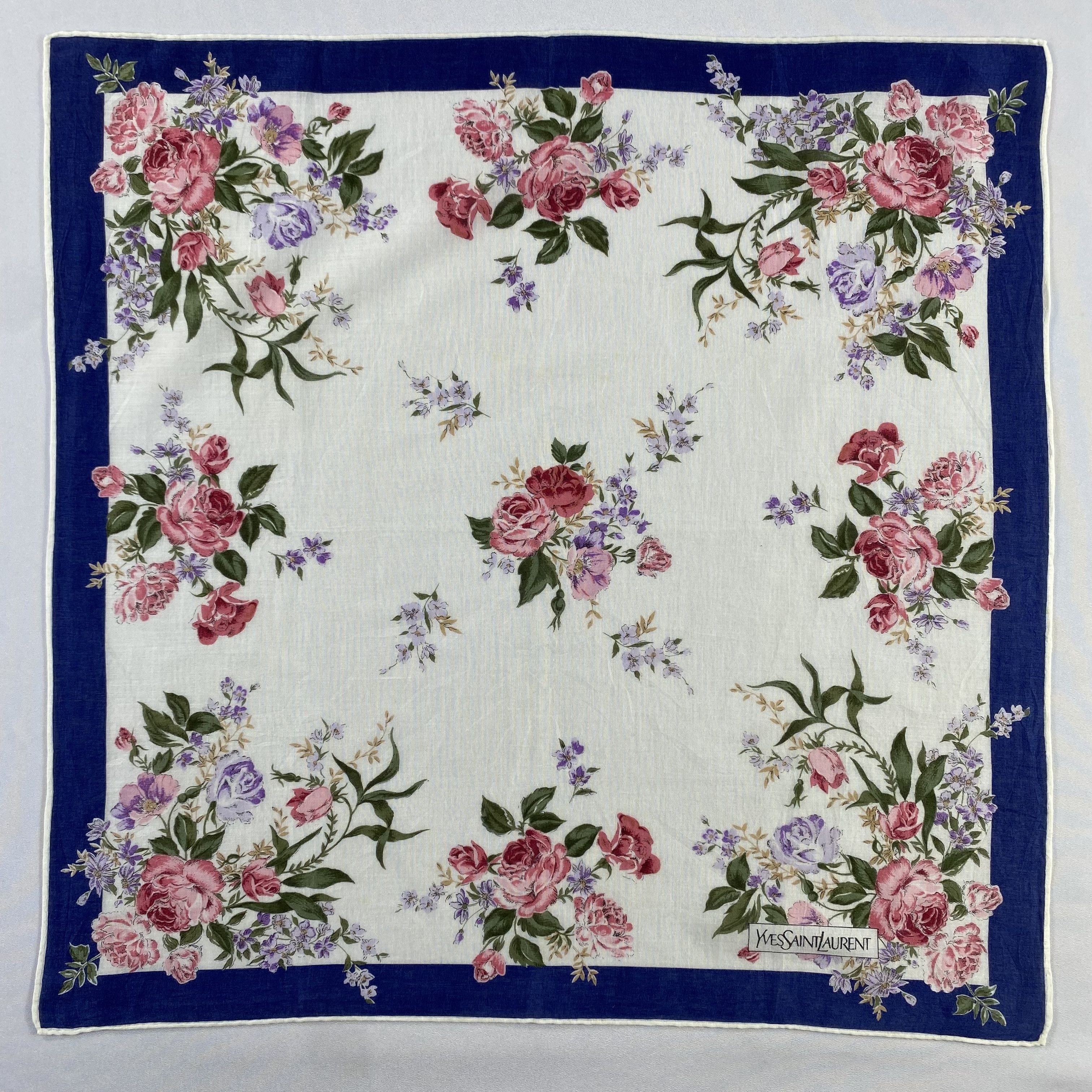 Vintage × Yves Saint Laurent Yves Saint Laurent Neckerchief / Handkerchief-P946 Size ONE SIZE - 1 Thumbnail