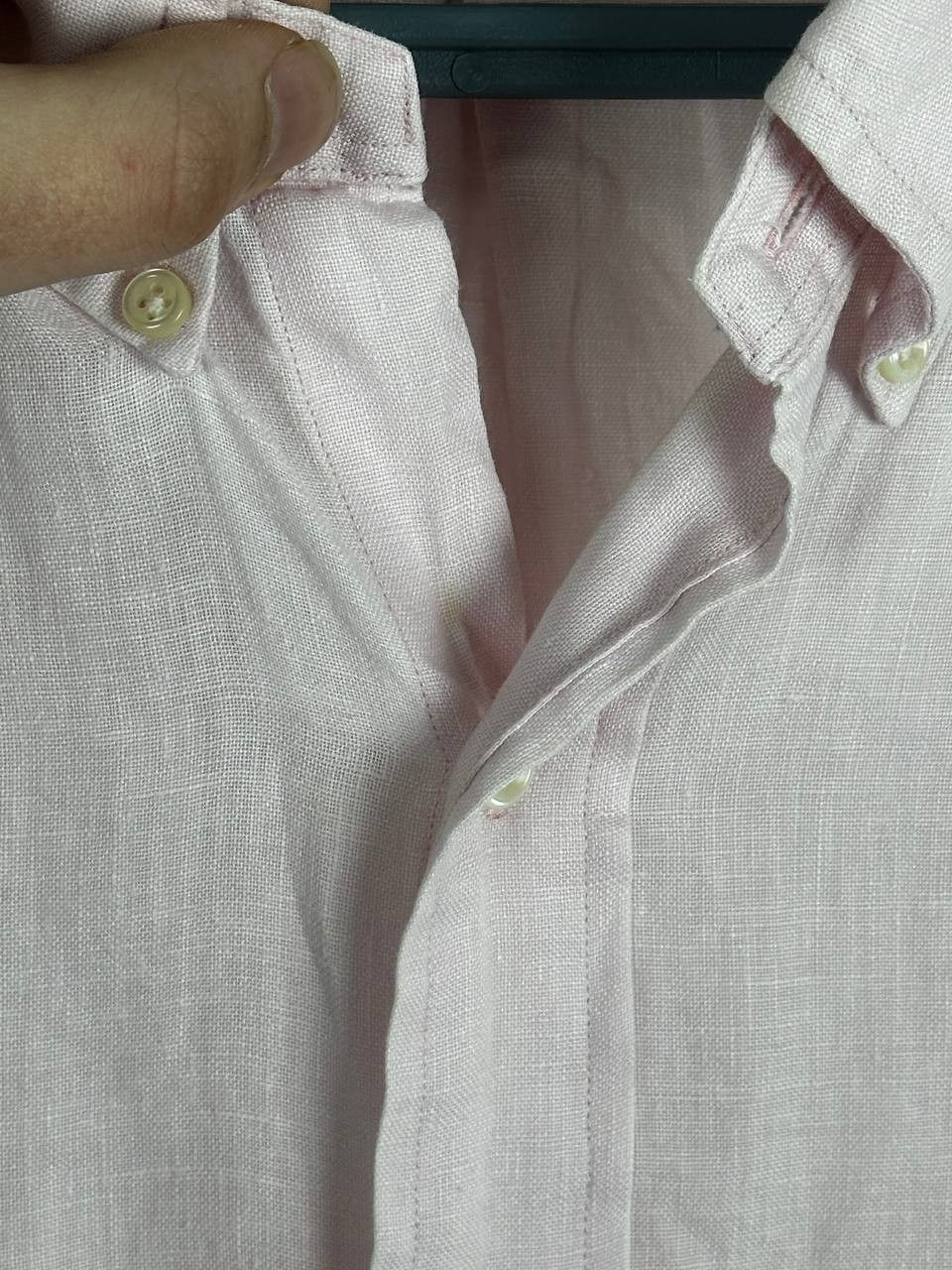Polo Ralph Lauren Polo Ralph Lauren Light Pink Men's Fit Linen Shirt Size US L / EU 52-54 / 3 - 6 Thumbnail