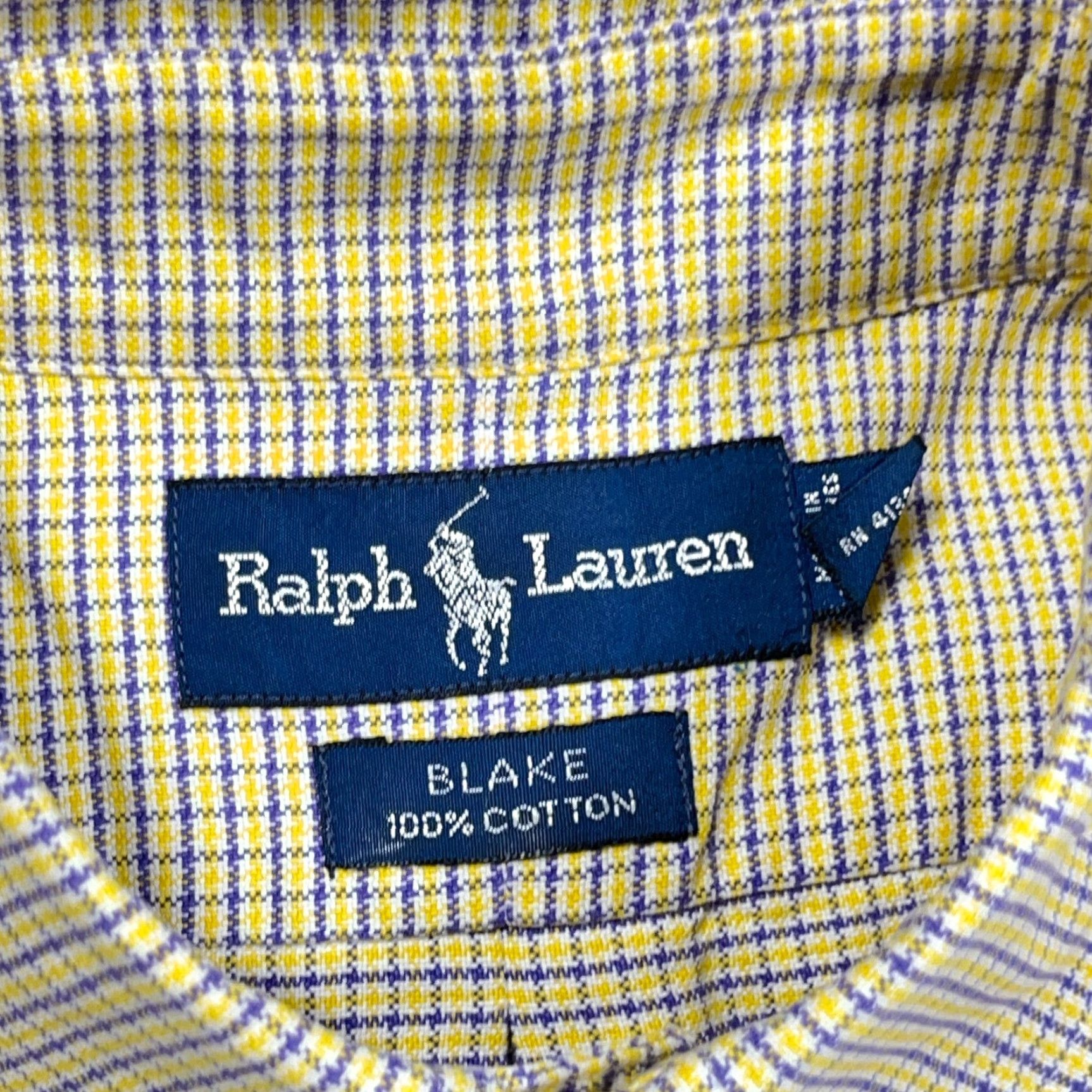 Ralph Lauren Ralph Lauren Button-Up Shirt Men M Pink Yellow Plaid Cotton Oxford Classic Logo Short Sleeve Pattern Vintage: No Size US M / EU 48-50 / 2 - 4 Thumbnail
