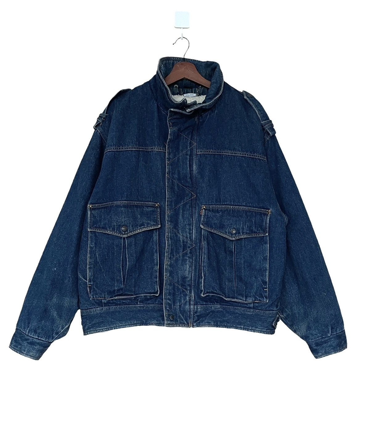 Levi's Vintage Brand Levi’s Fur Denim Jacket 1990s Size US XL / EU 56 / 4 - 1 Thumbnail