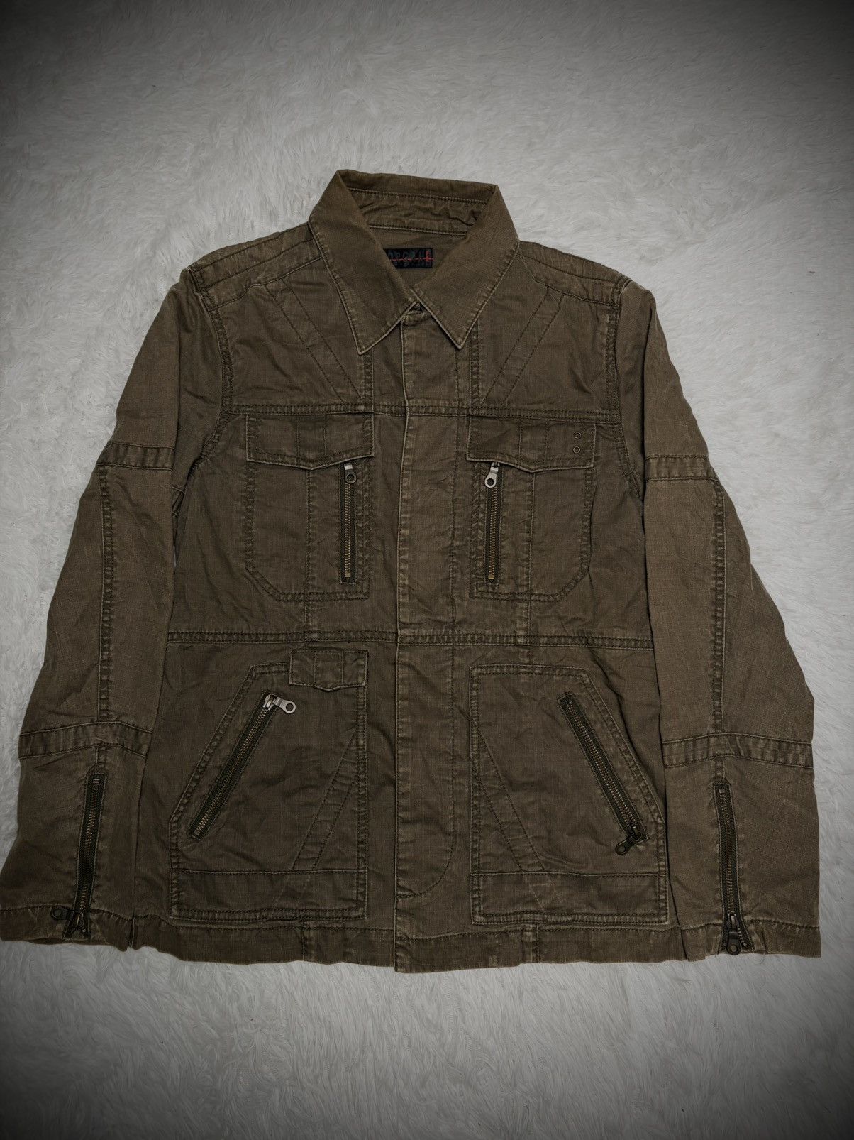 Japanese Brand 2000s Japanese Brand Morgan Homme waxed denim jacket Size US L / EU 52-54 / 3 - 1 Thumbnail