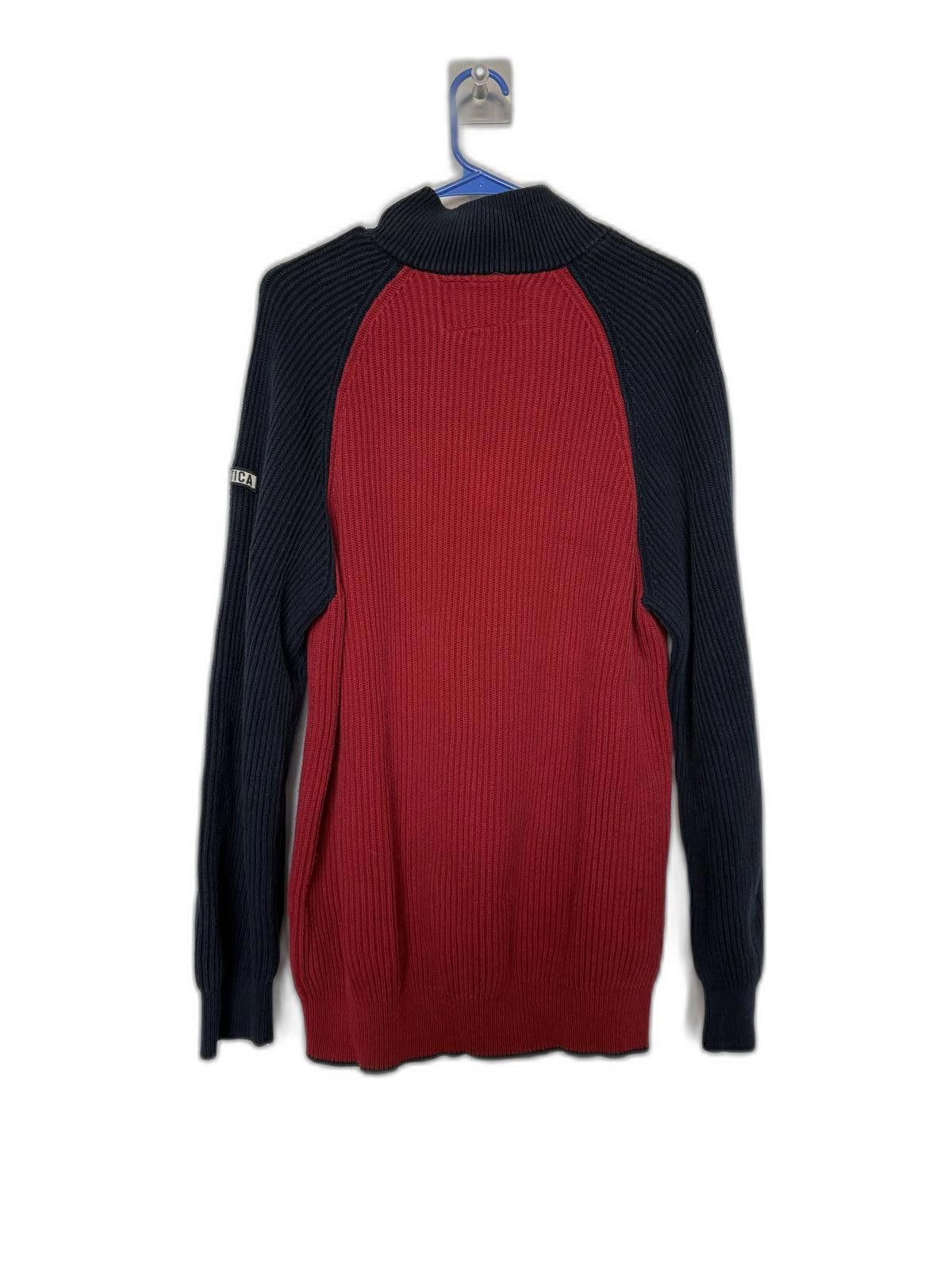 Designer Y2K 2000s Nautica Jeans Co. Ribbed Half-Zip Sweater - XL Size US XL / EU 56 / 4 - 2 Thumbnail