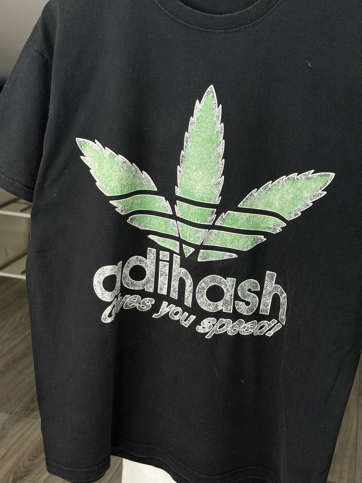 Vintage VINTAGE ADIHASH GIVES YOU SPEED TEE Size US L / EU 52-54 / 3 - 5 Thumbnail