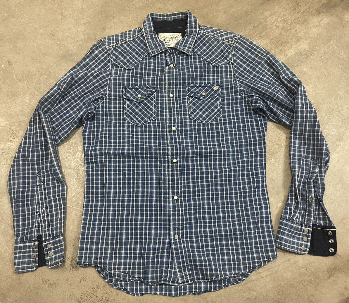 Diesel Diesel Button up Tshirt Diamond Button Italian Designer Size US M / EU 48-50 / 2 - 1 Thumbnail