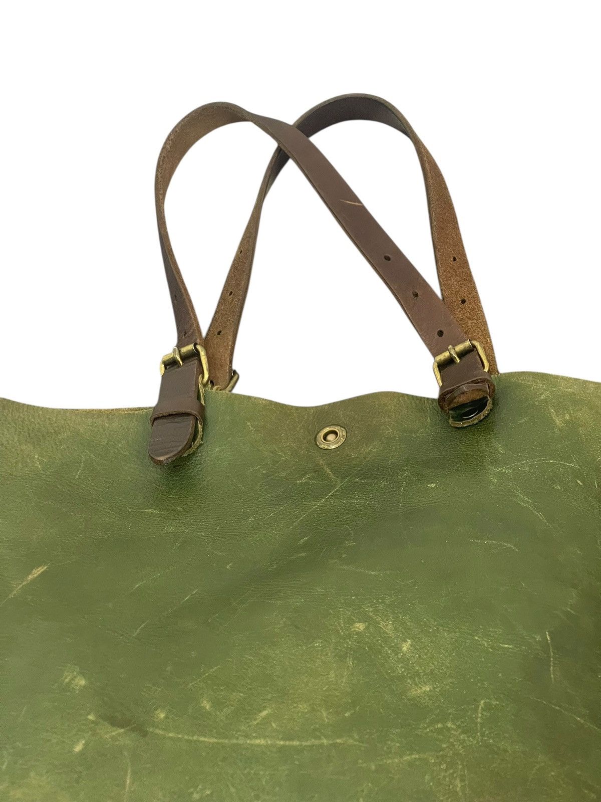 Genuine Leather Full Leather Patina Green Alto Japan Tote Shoulder Bag 2🟩1 Size ONE SIZE - 11 Thumbnail