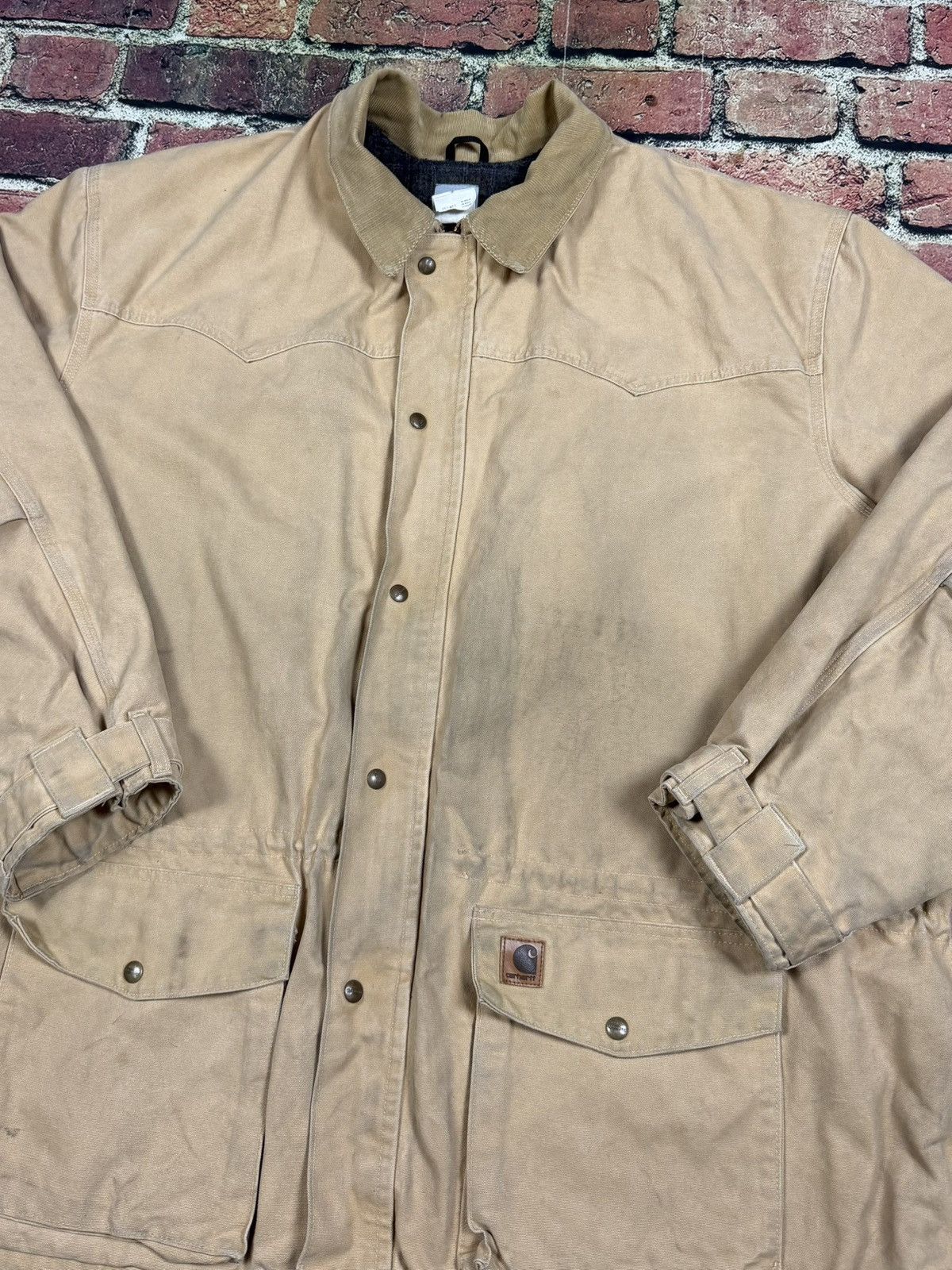 Carhartt Vintage Carhartt C52 4XL Ranch Blanket Lined Chore Jacket Size US XXL / EU 58 / 5 - 14 Thumbnail