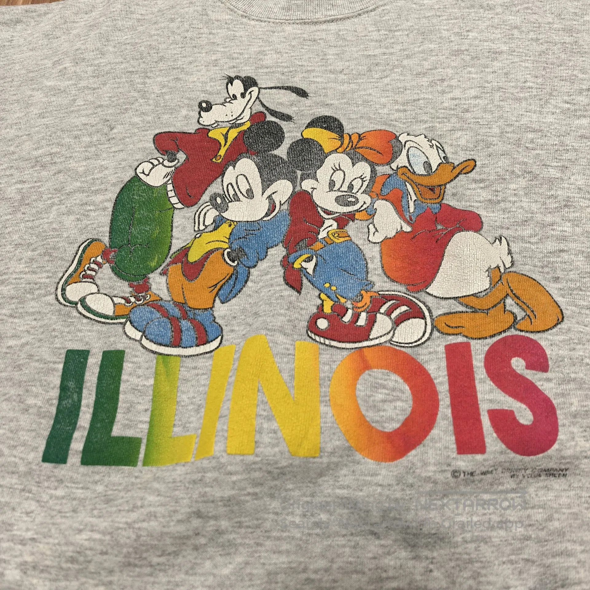Vintage 90s Vintage Disney Print Sweatshirt. Size US XL / EU 56 / 4 - 3 Thumbnail