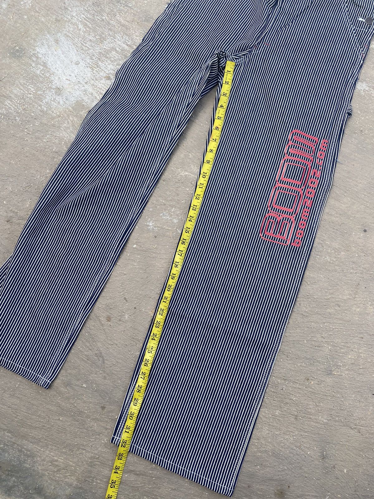 Japanese Brand 🔥 Rare 🔥 Vintage Y2K Dickies Hickory Stripe Overalls Size US 30 / EU 46 - 14 Thumbnail