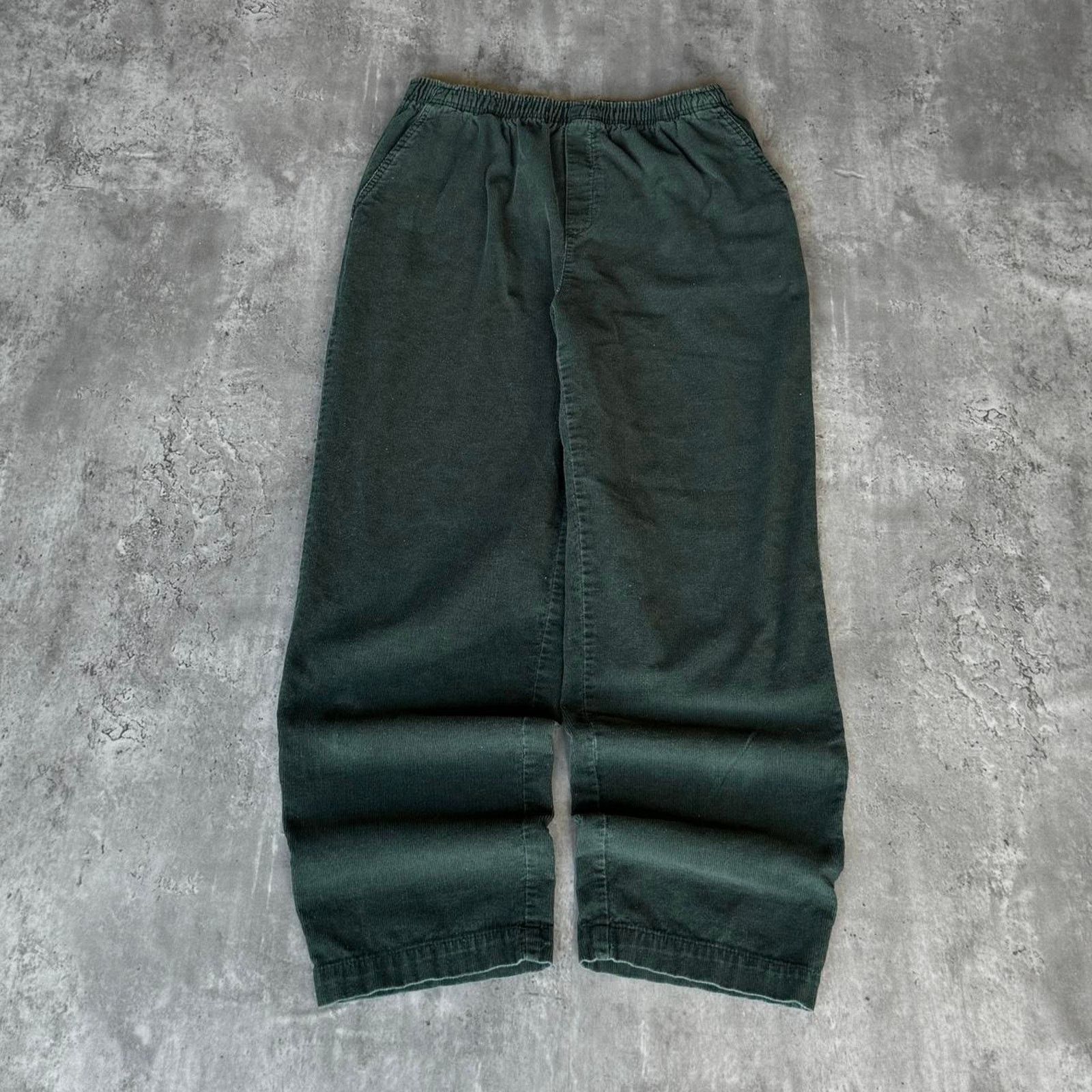 Cabin Creek × Vintage Vintage Y2K Forest Green Baggy Corduroy Skater Pants Size 34" / US 12 / IT 48 - 1 Thumbnail