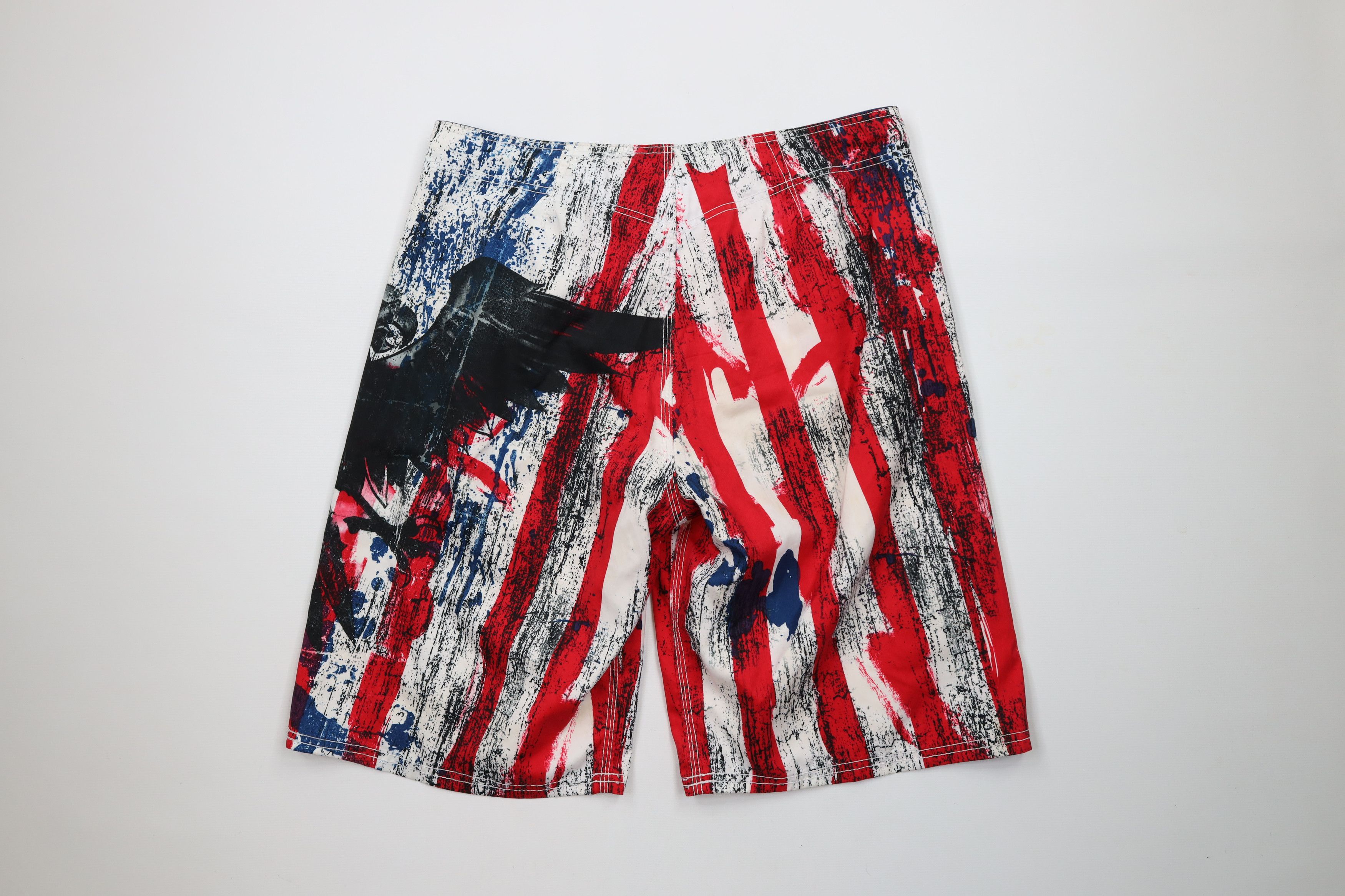 Vintage Vintage Y2K MMA Elite Eagle UFC Fighting Board Shorts Trunks Size US 32 / EU 48 - 11 Thumbnail