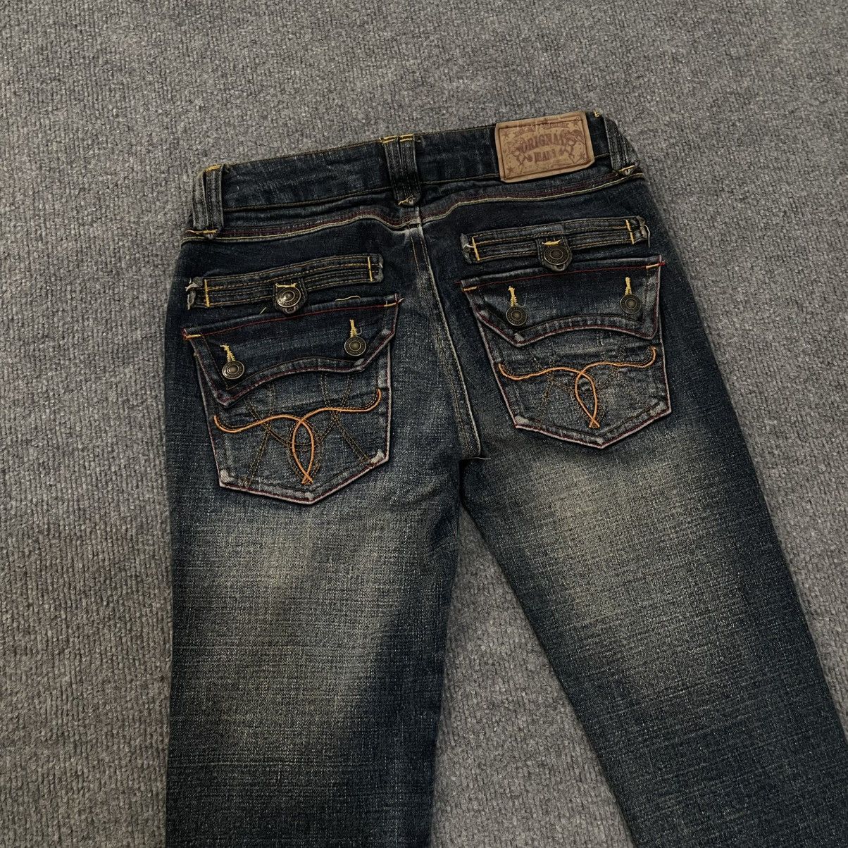 Japanese Brand Womens Flared Denim Jeans Stretch LGB if six was nine y2k Size 30" / US 8 / IT 44 - 9 Thumbnail