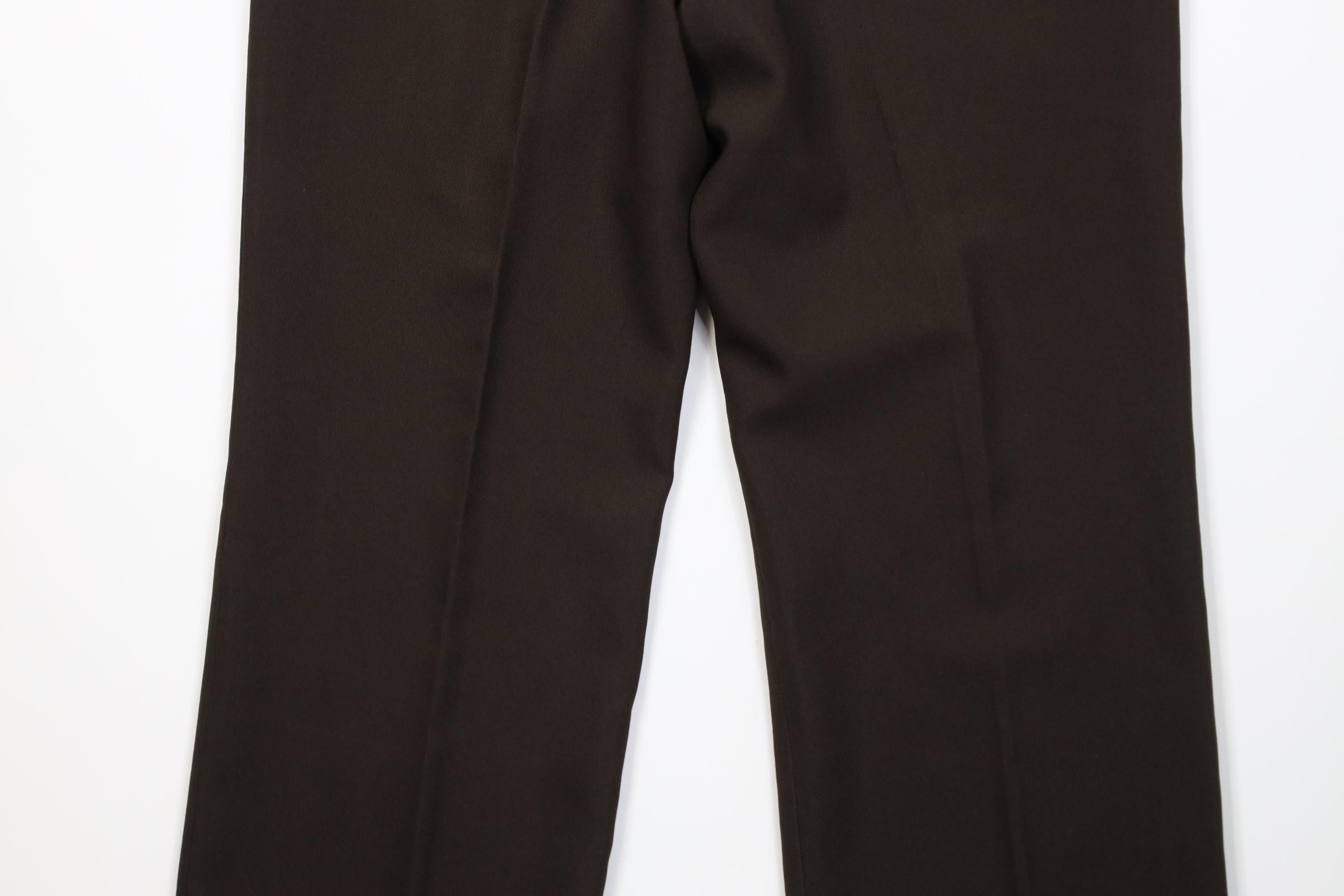 Vintage Vintage 70s Streetwear Flared Wide Leg Chino Pants Brown USA Size US 36 / EU 52 - 10 Thumbnail