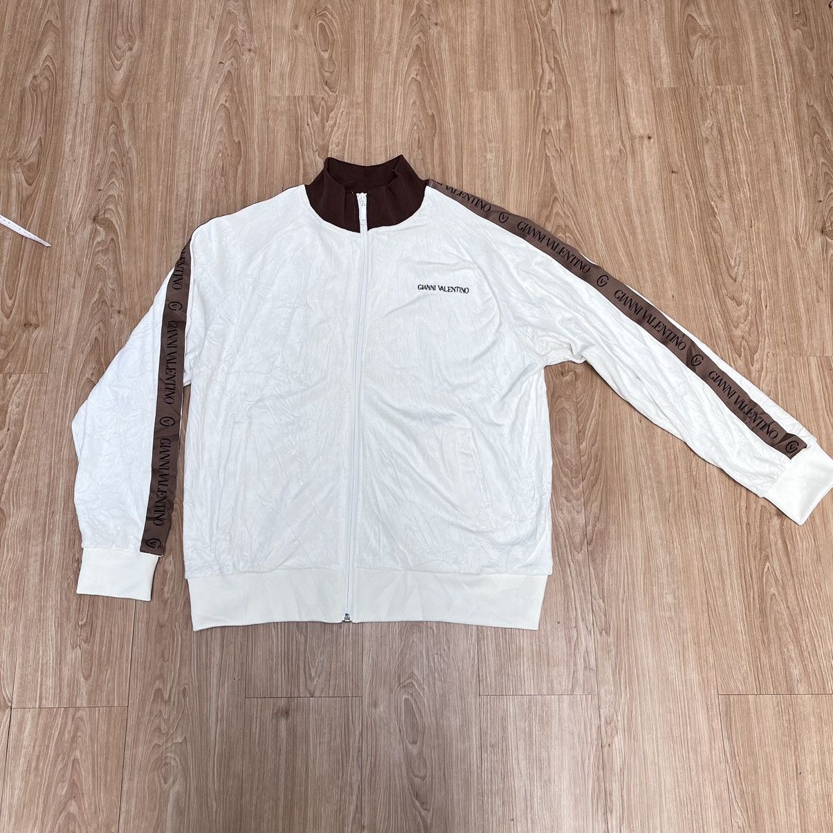 Gianni Valentino × Valentino 💸BINDING💸 2000s Gianni Valentino Tracktop Jacket Full Taped Size US M / EU 48-50 / 2 - 5 Thumbnail