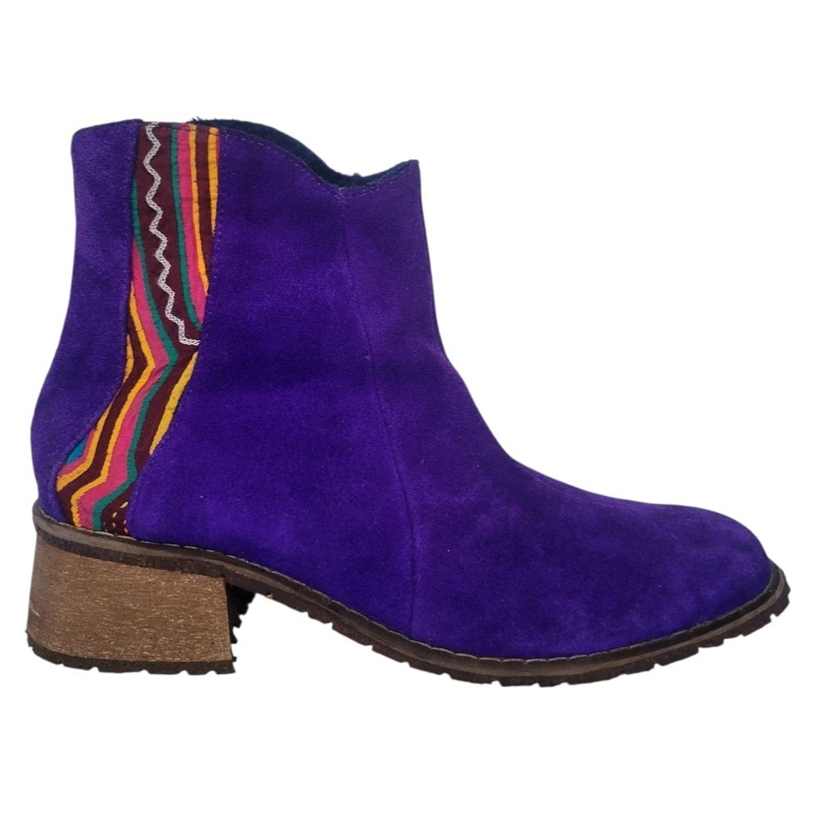 & Other Stories Mabacol Athena Women Handmade Leather Purple Boots Size US 9 Size US 9 / IT 39 - 1 Thumbnail