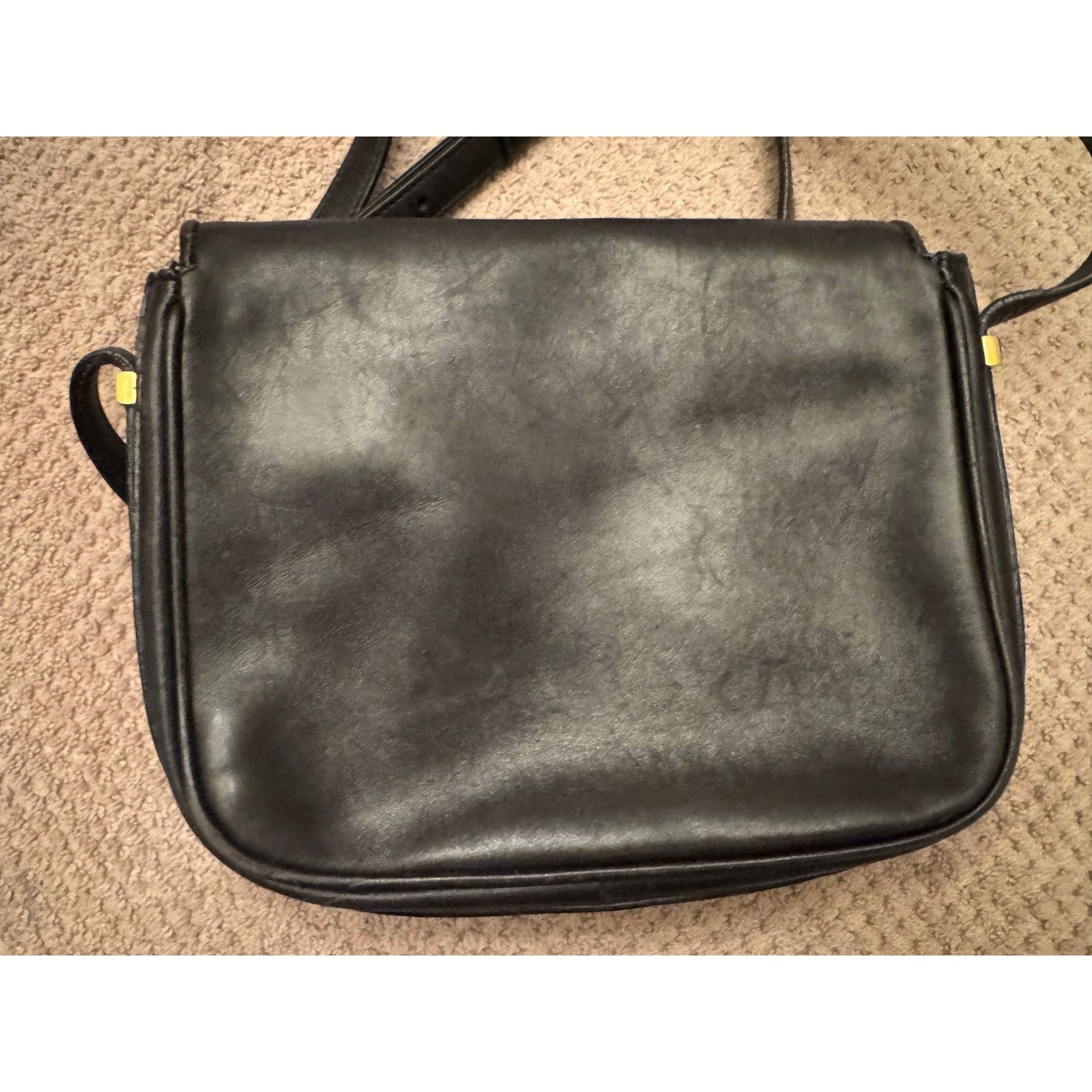 Mark Cross Vintage Mark Cross Black Leather Crossbody Handbag Size ONE SIZE - 5 Thumbnail