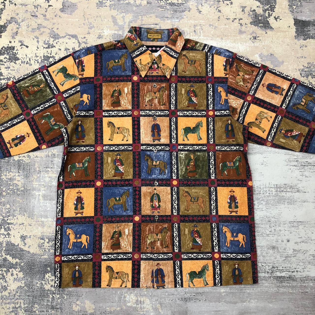 Japanese Brand T101 VTG FULLPRINT FIEL-LORD TOKYO SHIRTS Size US L / EU 52-54 / 3 - 5 Thumbnail