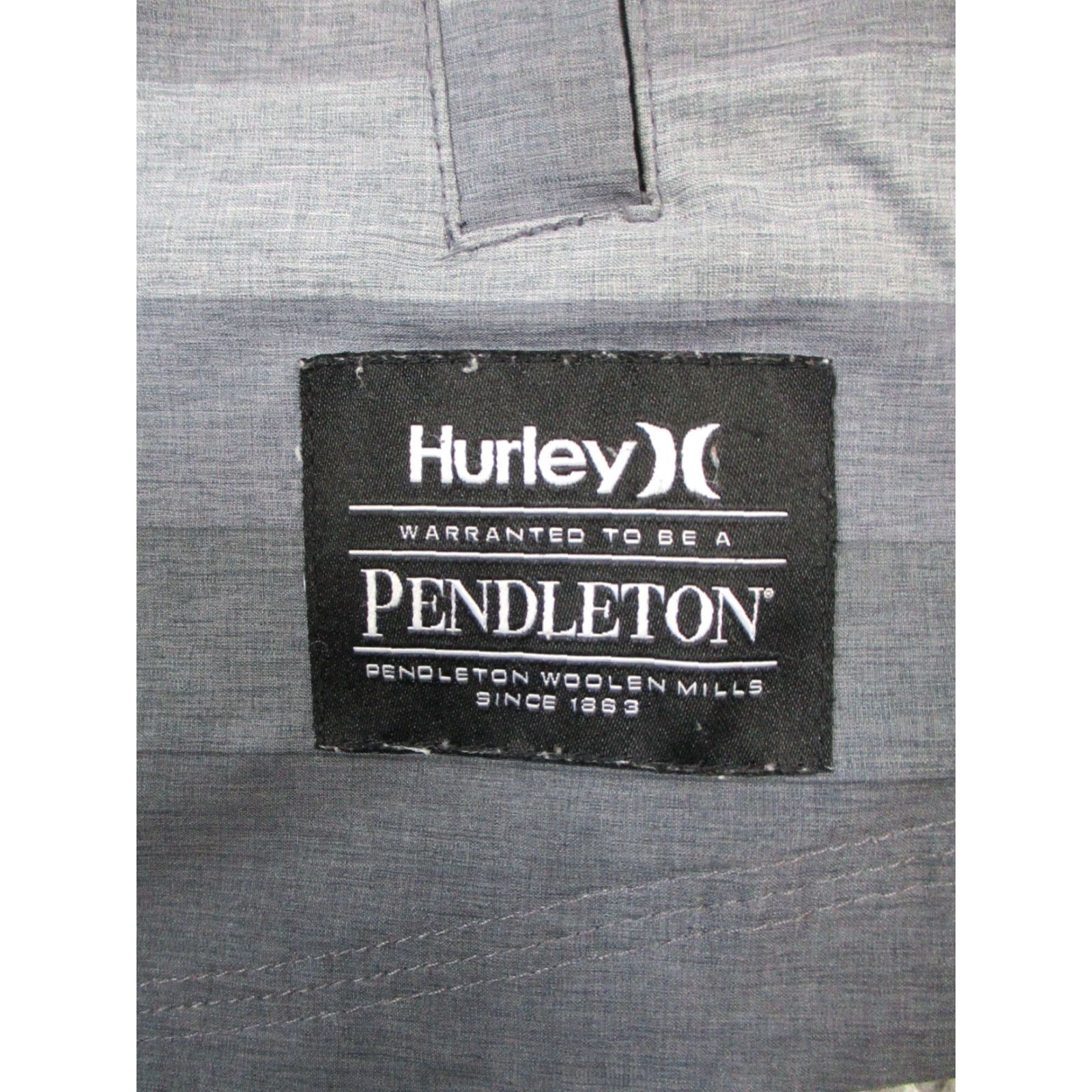 Hurley Hurley X Pendleton Jacket Mens Small Gray Full Zip Windbreaker Mid-Length Regular Zip Size US S / EU 44-46 / 1 - 3 Thumbnail