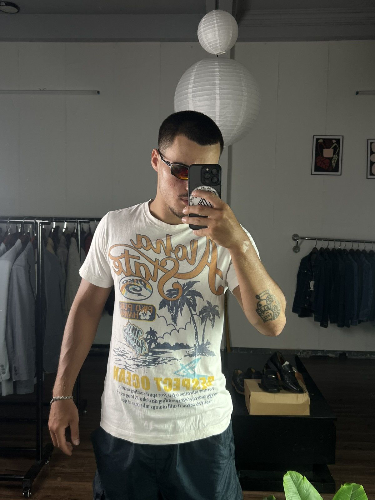 Ron Jon Surf Shop 🔥 Piko Aloha State Vintage Big Logo White T-Shirt Surf Style Size US S / EU 44-46 / 1 - 3 Thumbnail