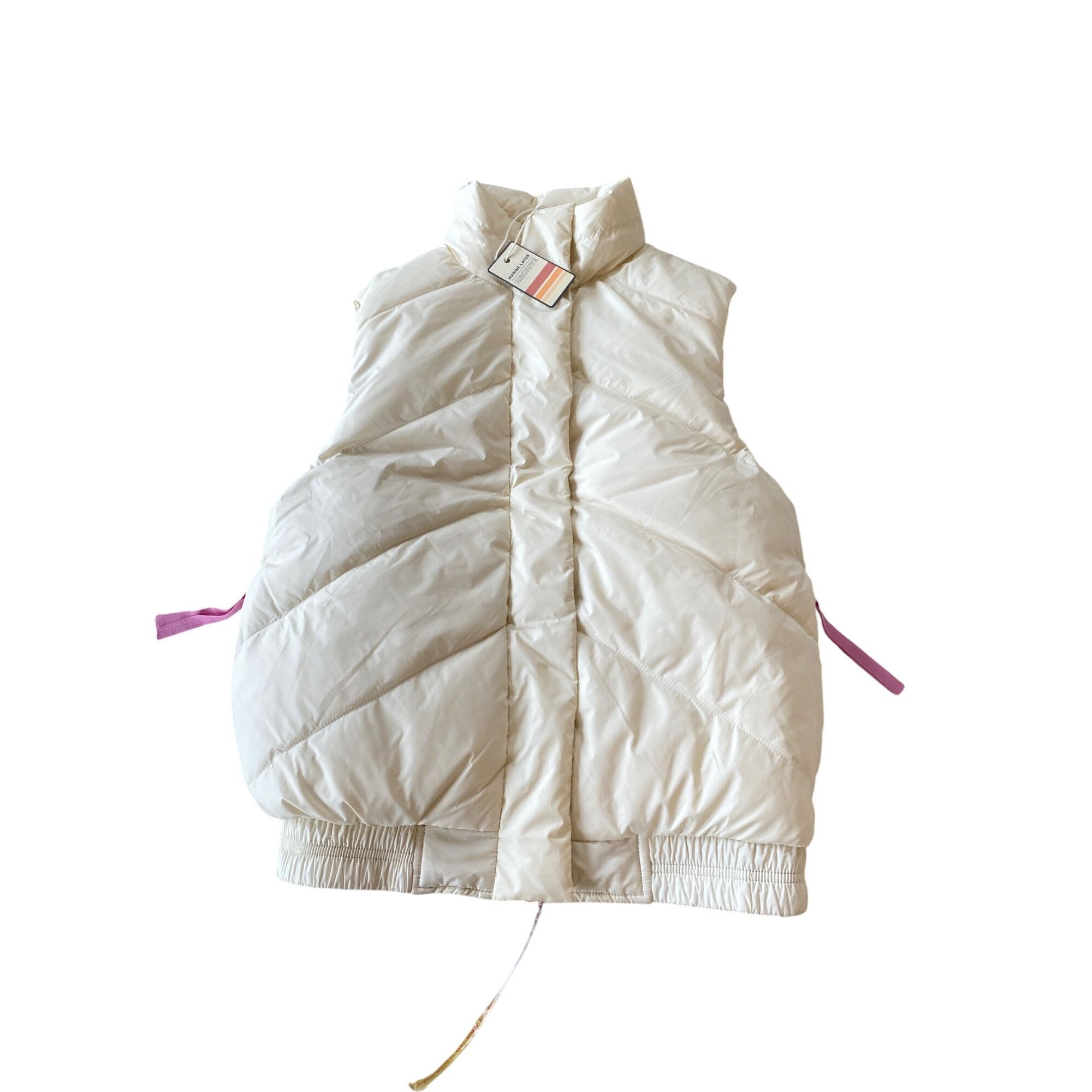 Marine Layer NWT Marine Layer XS Reversible Antuco Puffer Vest Ivory Pink Size XS / US 0-2 / IT 36-38 - 11 Thumbnail