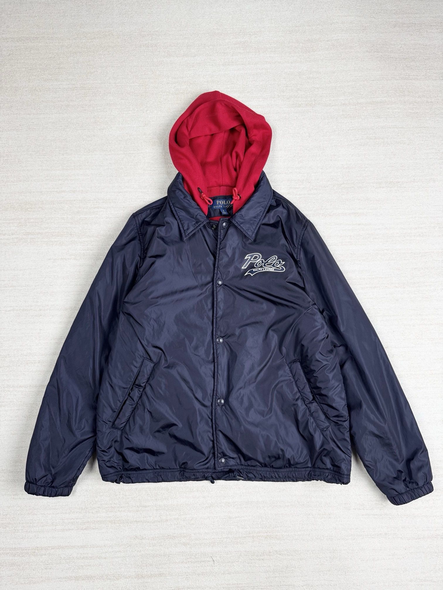 Polo Ralph Lauren thermal lined coach jacket with hood Size US S / EU 44-46 / 1 - 1 Thumbnail