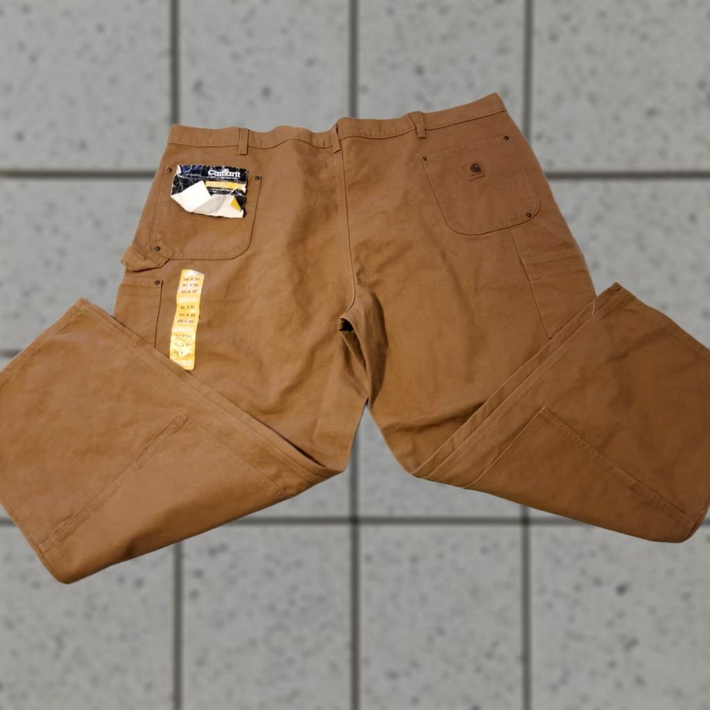 Carhartt Carhartt Jeans Mens 50x30 Khaki Beige Denim 5-Pocket Straight Relaxed Cargo Pants Straight Leg Size US 34 / EU 50 - 1 Thumbnail