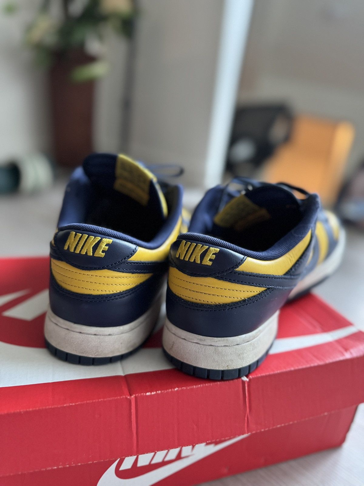 Nike Nike Dunk Low Michigan 2021 (Size 12) Size US 12 / EU 45 - 4 Thumbnail