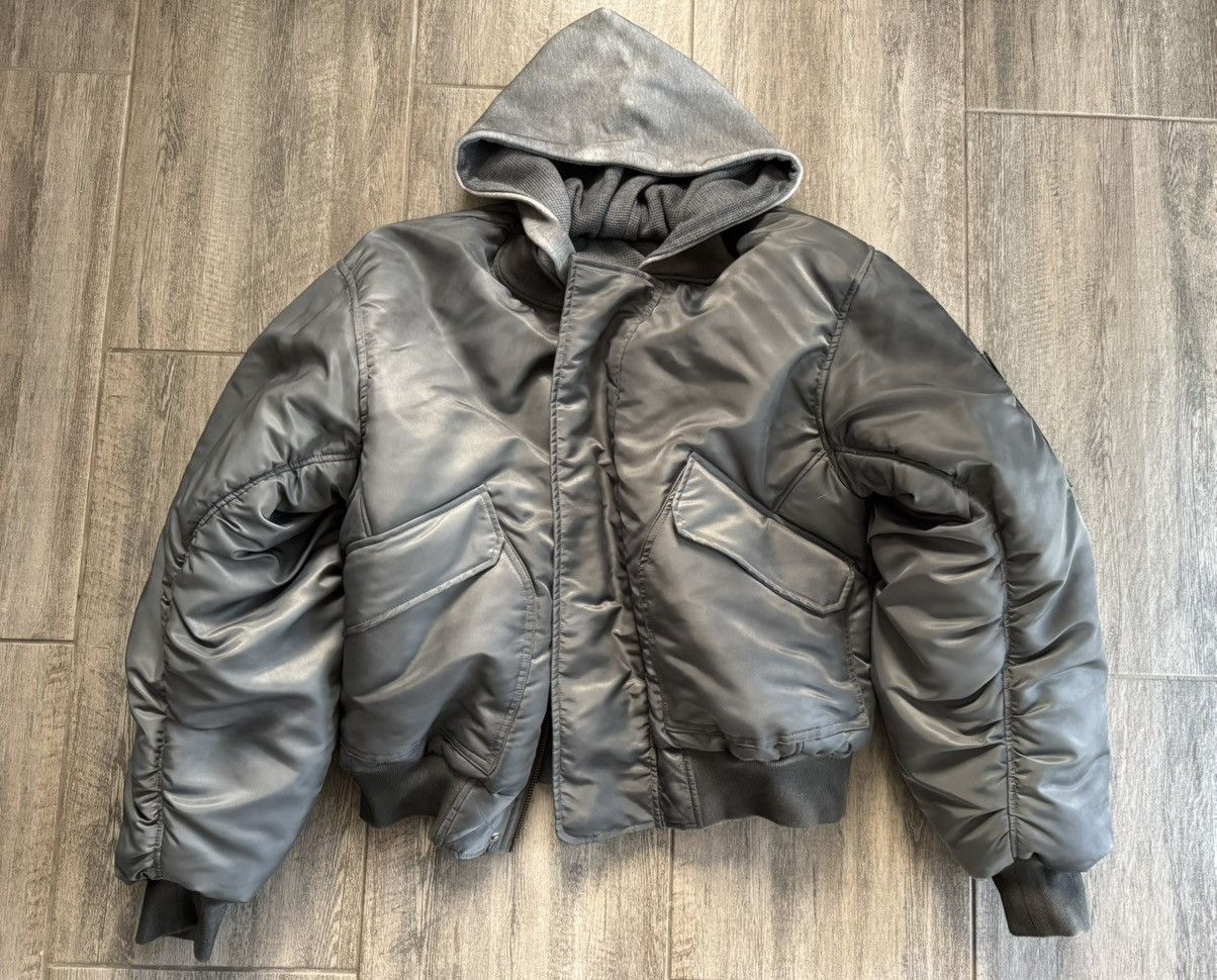 No Faith Studios NoFaithStudios BASIC REVERSIBLE WAFFLE BOMBER GREY Size US S / EU 44-46 / 1 - 1 Thumbnail