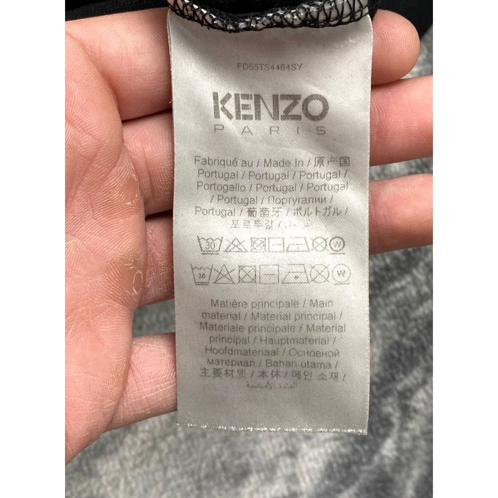 Kenzo KENZO T-Shirt Men XL Black Crew Neck Short Sleeve Logo 58 Chest 77 Length 53 Shoulders 2020s Regular Cotton Size US XL / EU 56 / 4 - 6 Thumbnail