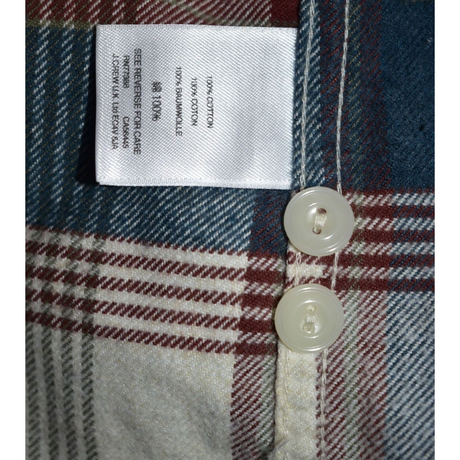 Wallace & Barnes WALLACE & BARNES Classic Plaid Check Cotton LS Shirt Sz XXL Size US XXL / EU 58 / 5 - 5 Thumbnail