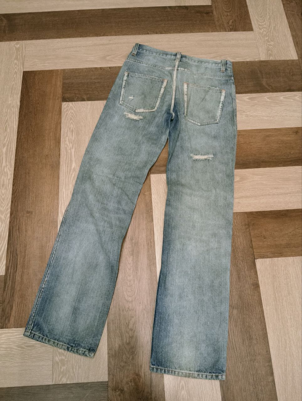 If Six Was Nine JAPANESE ZEROSAIL DISTRESSED JEANS - SIZE L Size US 31 - 8 Thumbnail