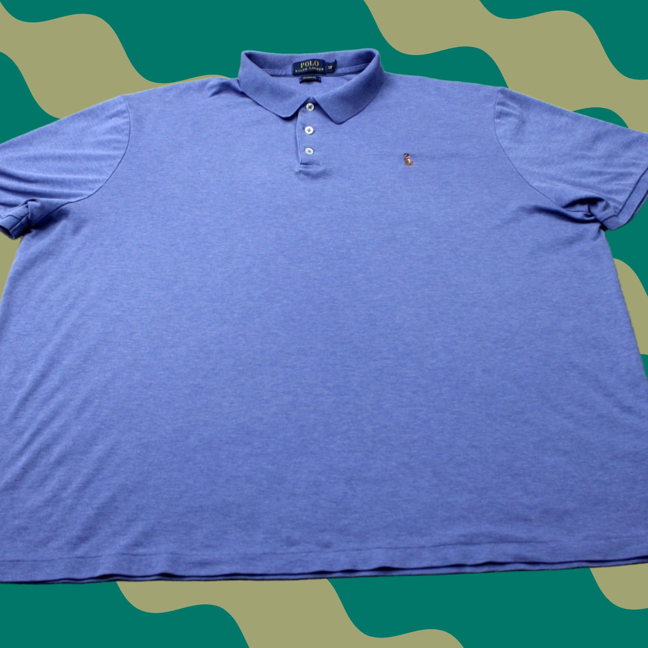 Polo Ralph Lauren Polo Ralph Lauren Shirt Mens 2XL XXL Blue Polo by Ralph Lauren Regular Classic Fit 100% Cotton Short Sleeve Button-Front Polo Shirt Boys? Size US XXL / EU 58 / 5 - 1 Thumbnail