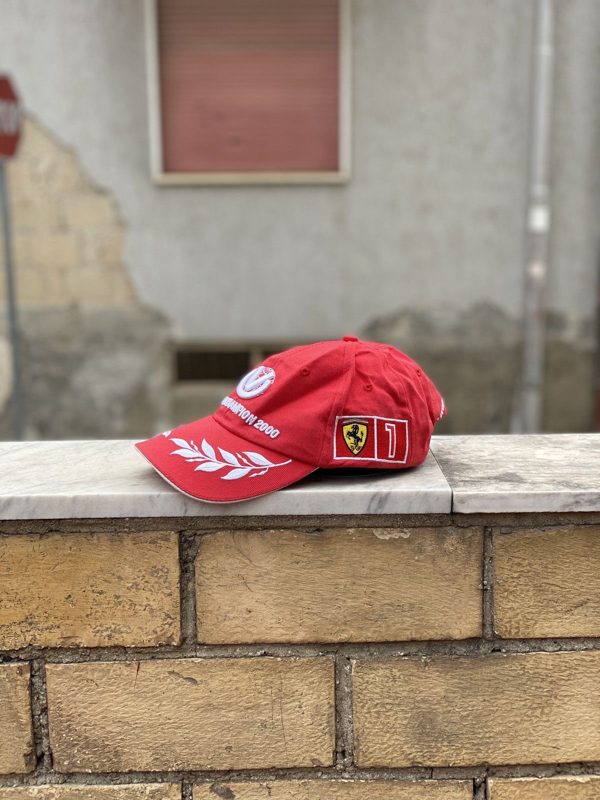 Formula 1 Michael Schumacher F1 World Champion 2000 Ferrari Cap Size ONE SIZE - 2 Thumbnail