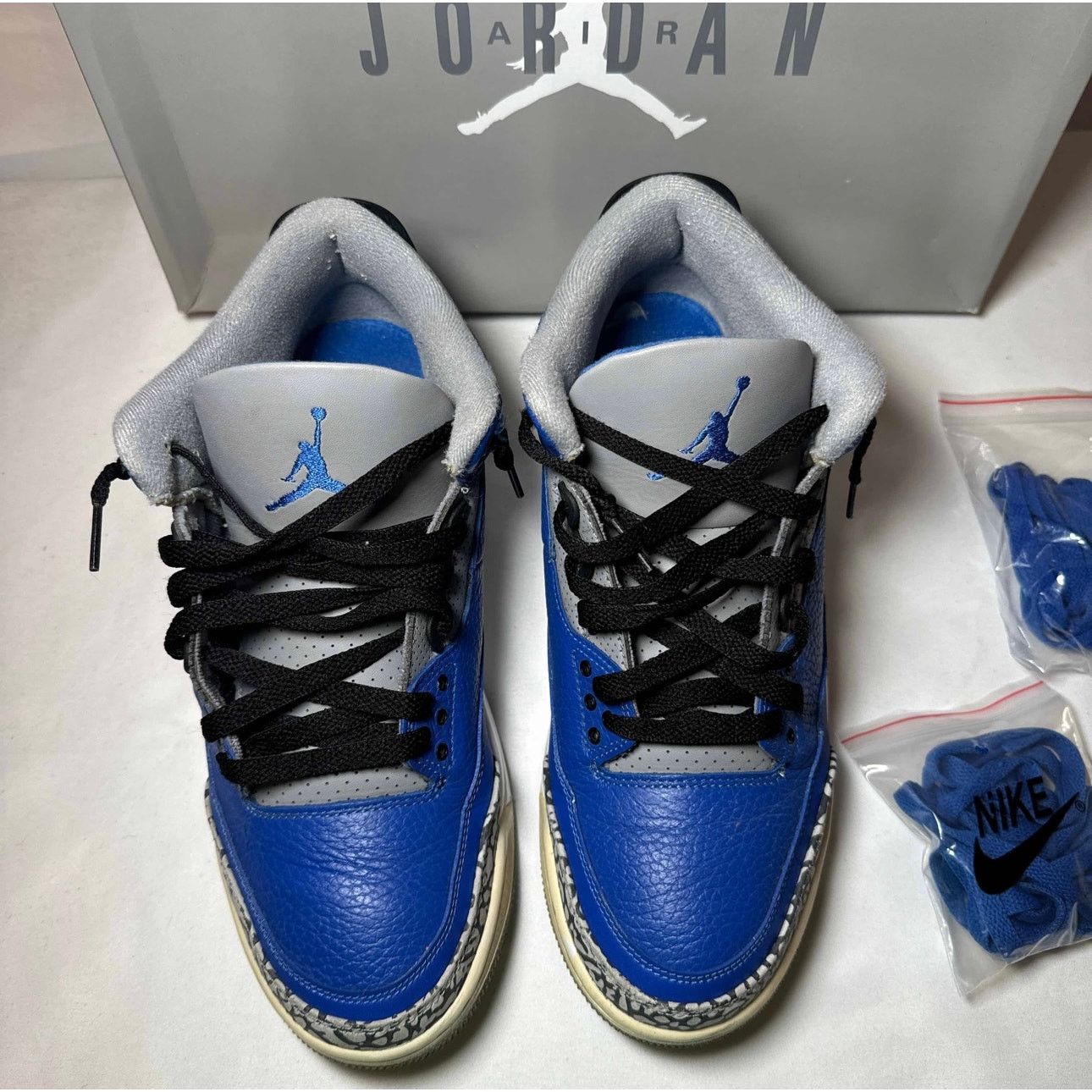 Jordan Brand × Nike Size 10 - Nike Air Jordan 3 Retro Varsity Royal Men's Shoes Size US 10 / EU 43 - 4 Thumbnail