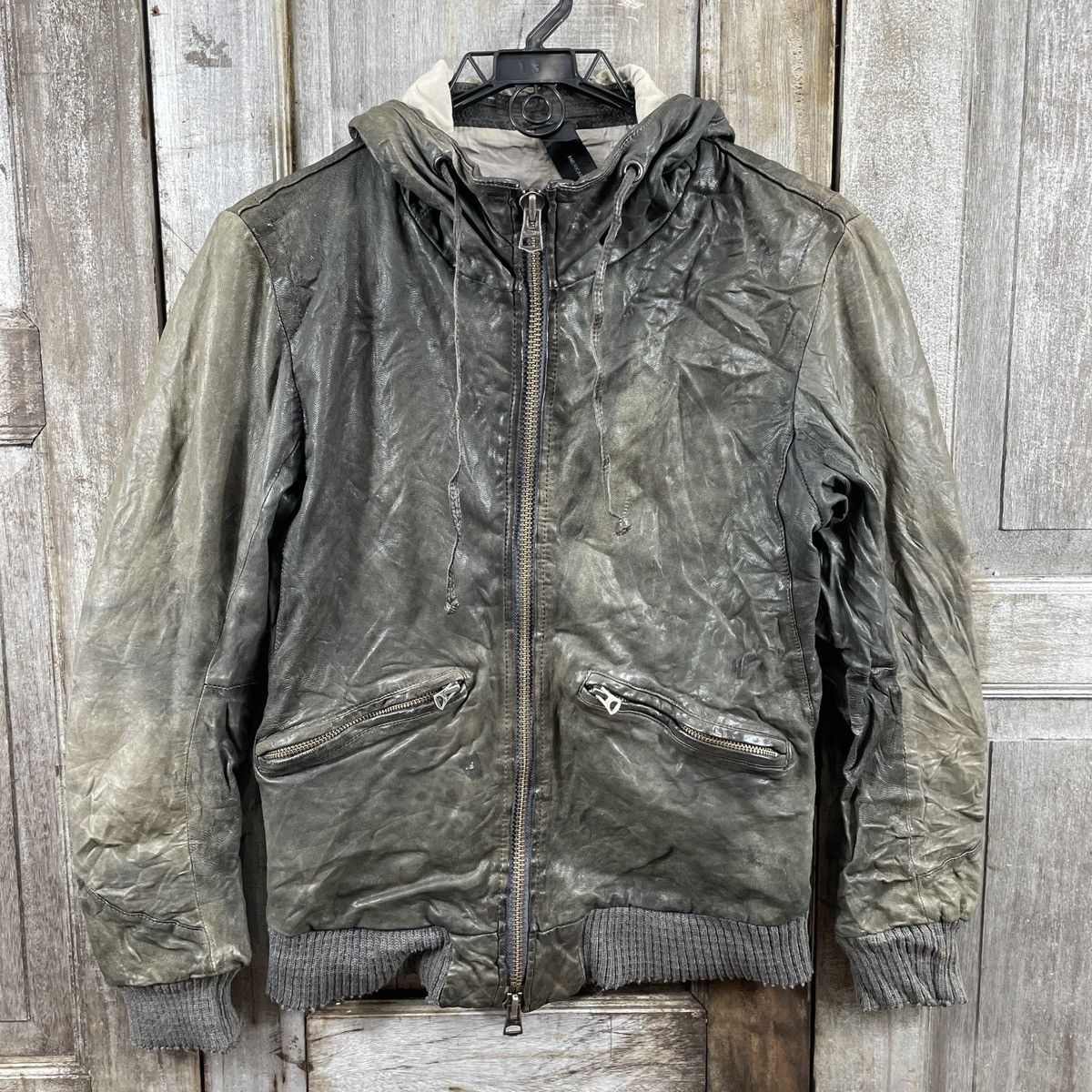 American rag cie leather jacket hot sale