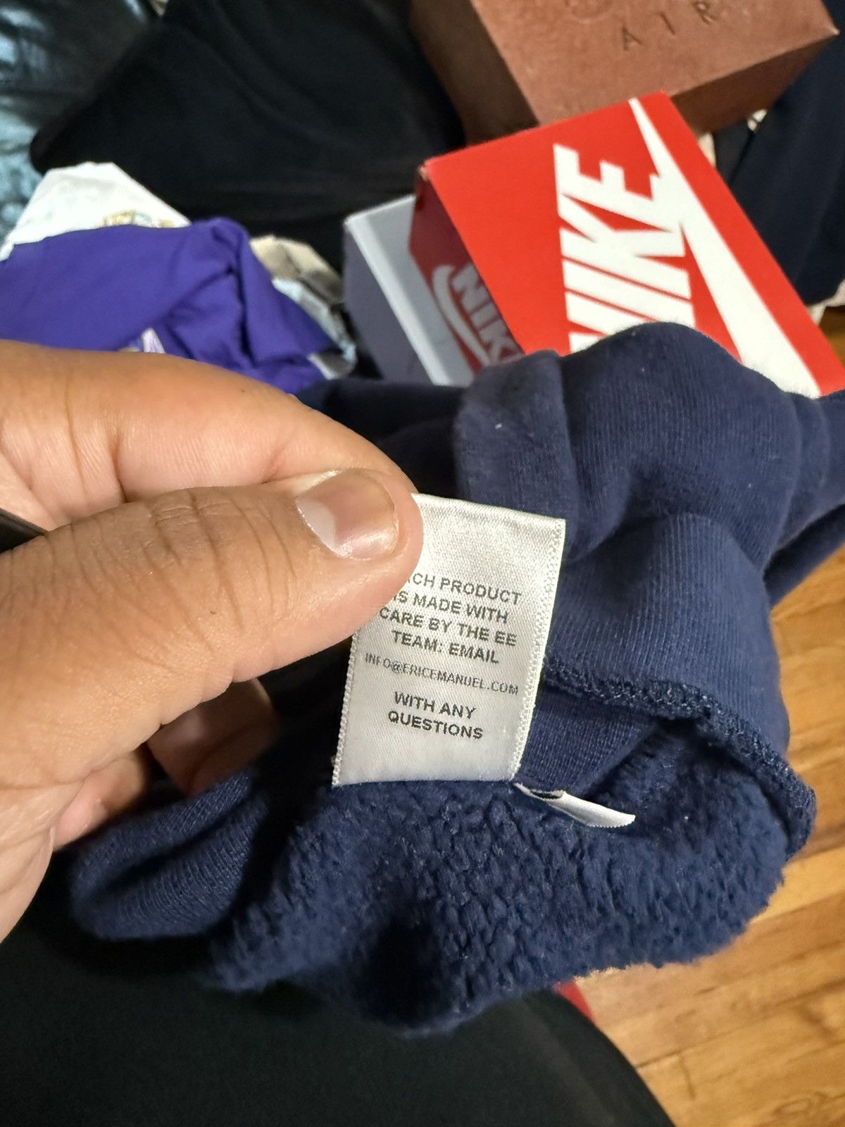 Eric Emanuel Eric Emanuel Hoodie Size XL Navy Size US XL / EU 56 / 4 - 8 Thumbnail