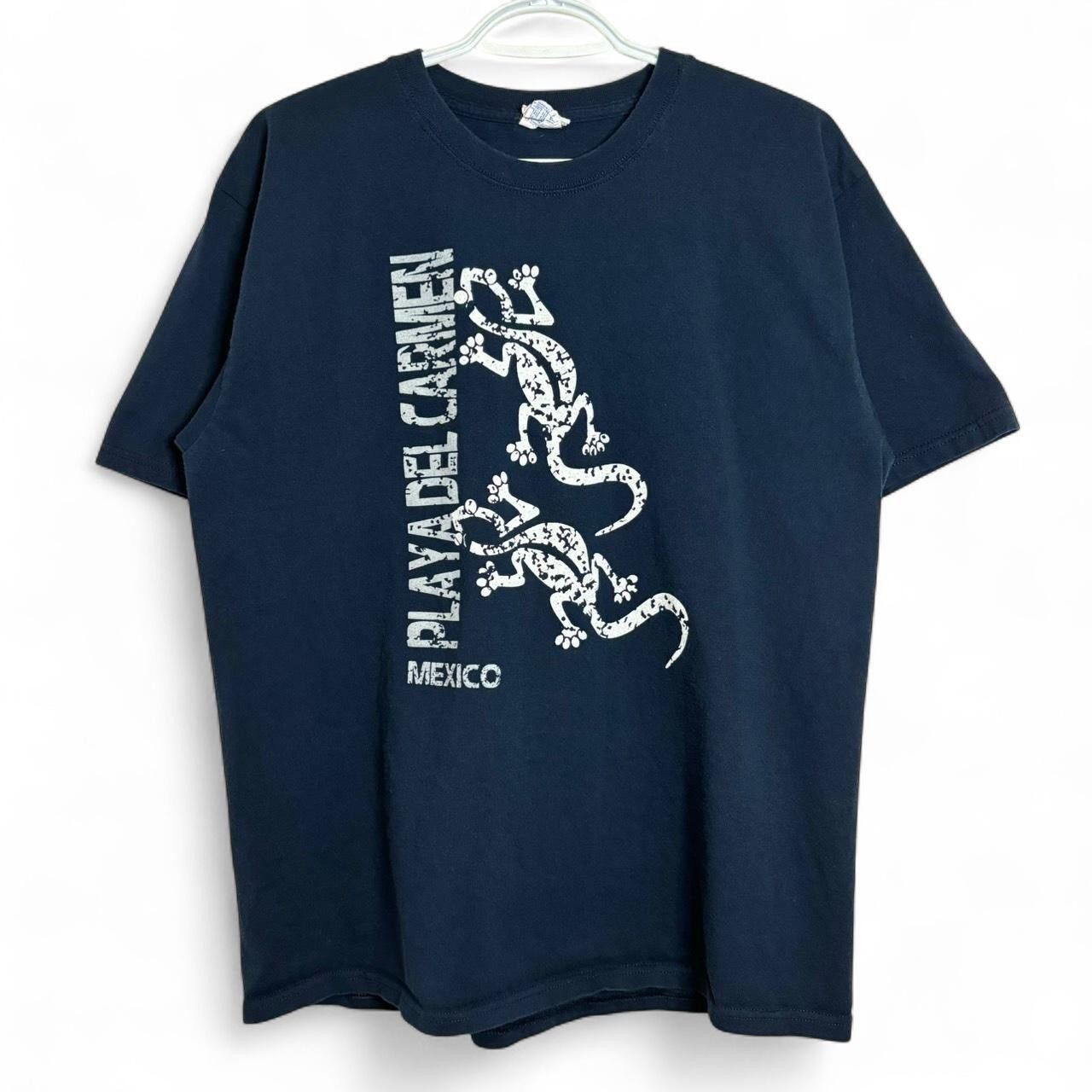 Vintage Mexico Playa Del Carmen Lizards Navy Graphic Tee Size US L / EU 52-54 / 3 - 1 Thumbnail