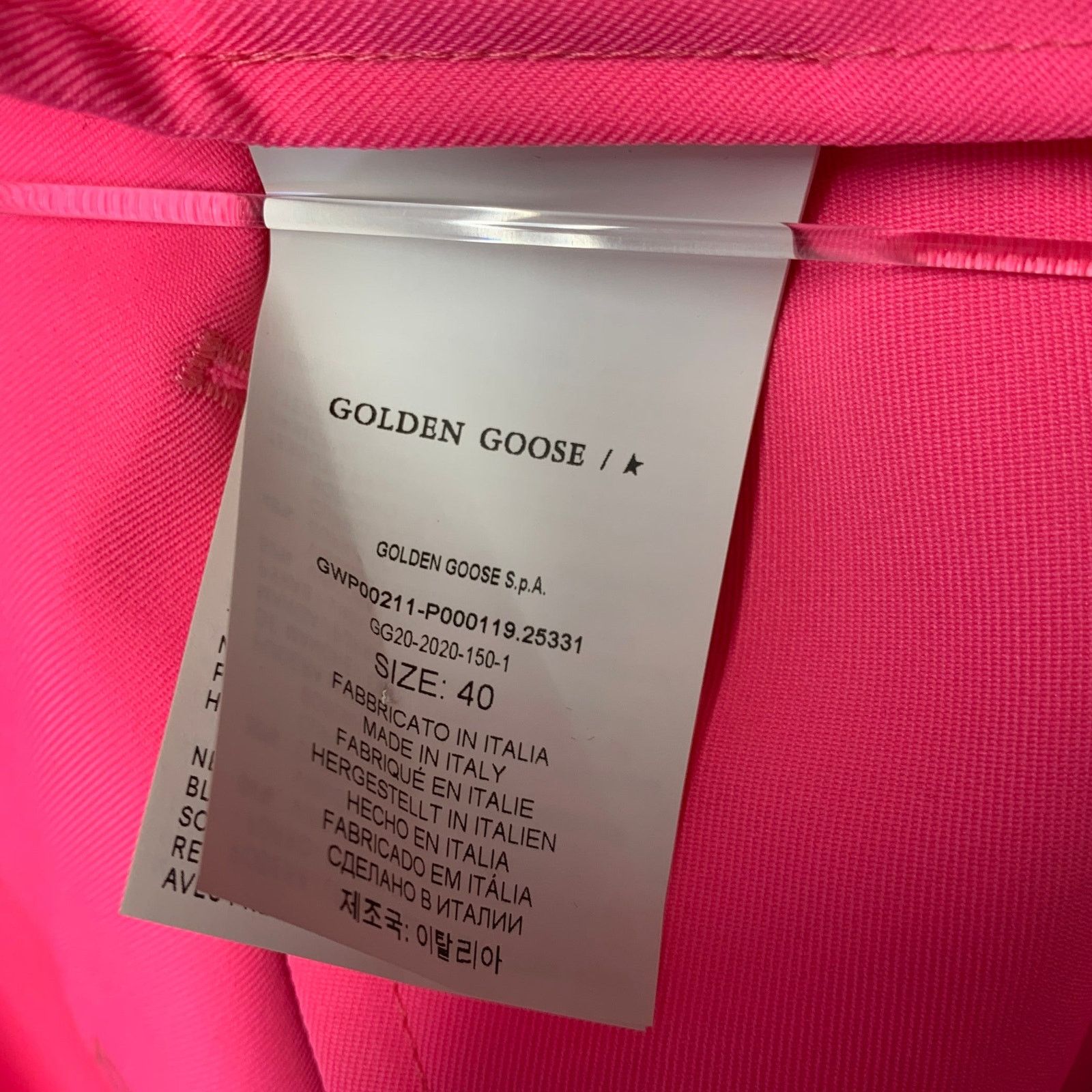 Golden Goose GOLDEN GOOSE Size S Pink Polyester Trench Coat Size S / US 4 / IT 40 - 9 Thumbnail
