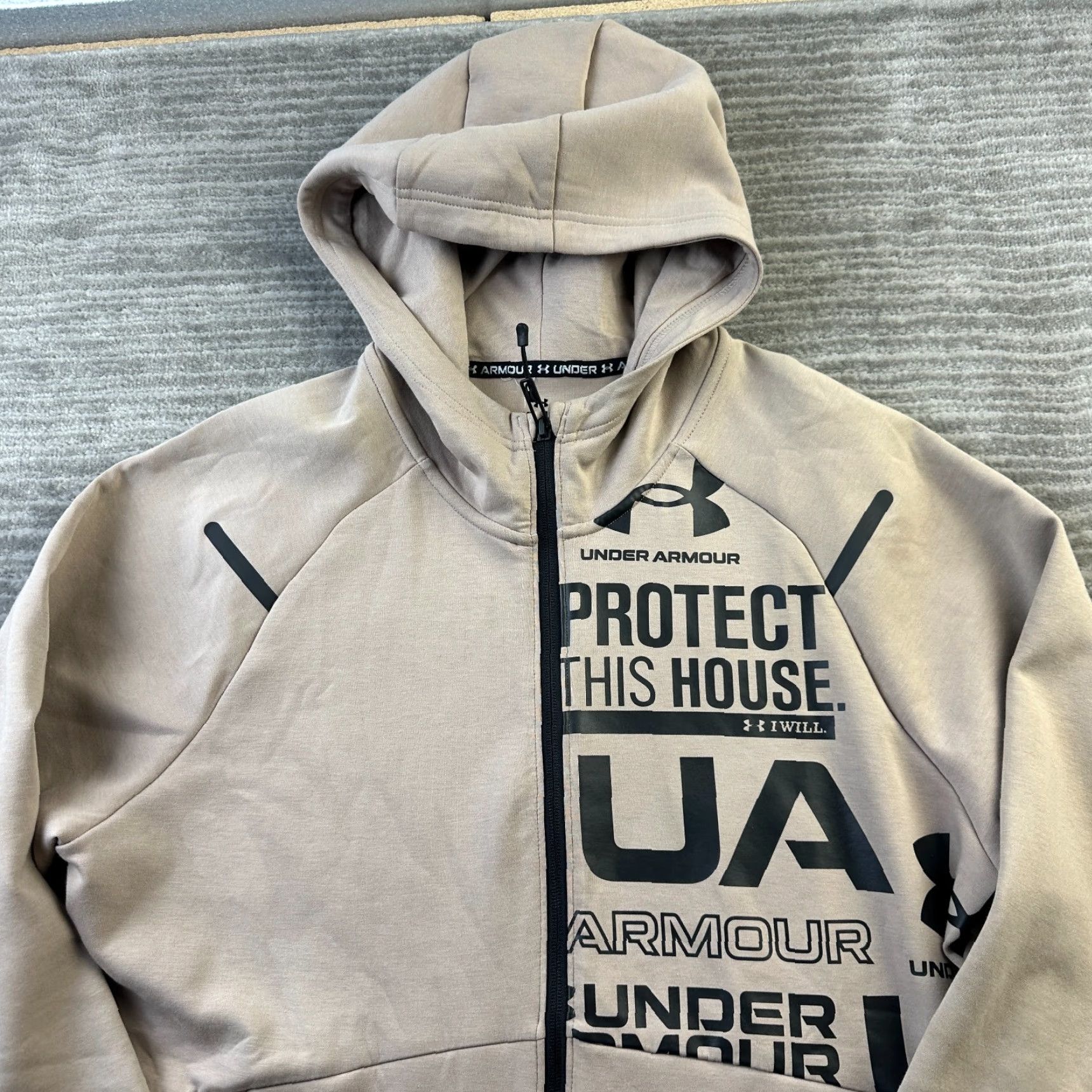 Under Armour Under Armour Hoodie Mens M Unstoppable Fleece Graphic Zip Hooded Pockets Logo Size US M / EU 48-50 / 2 - 3 Thumbnail