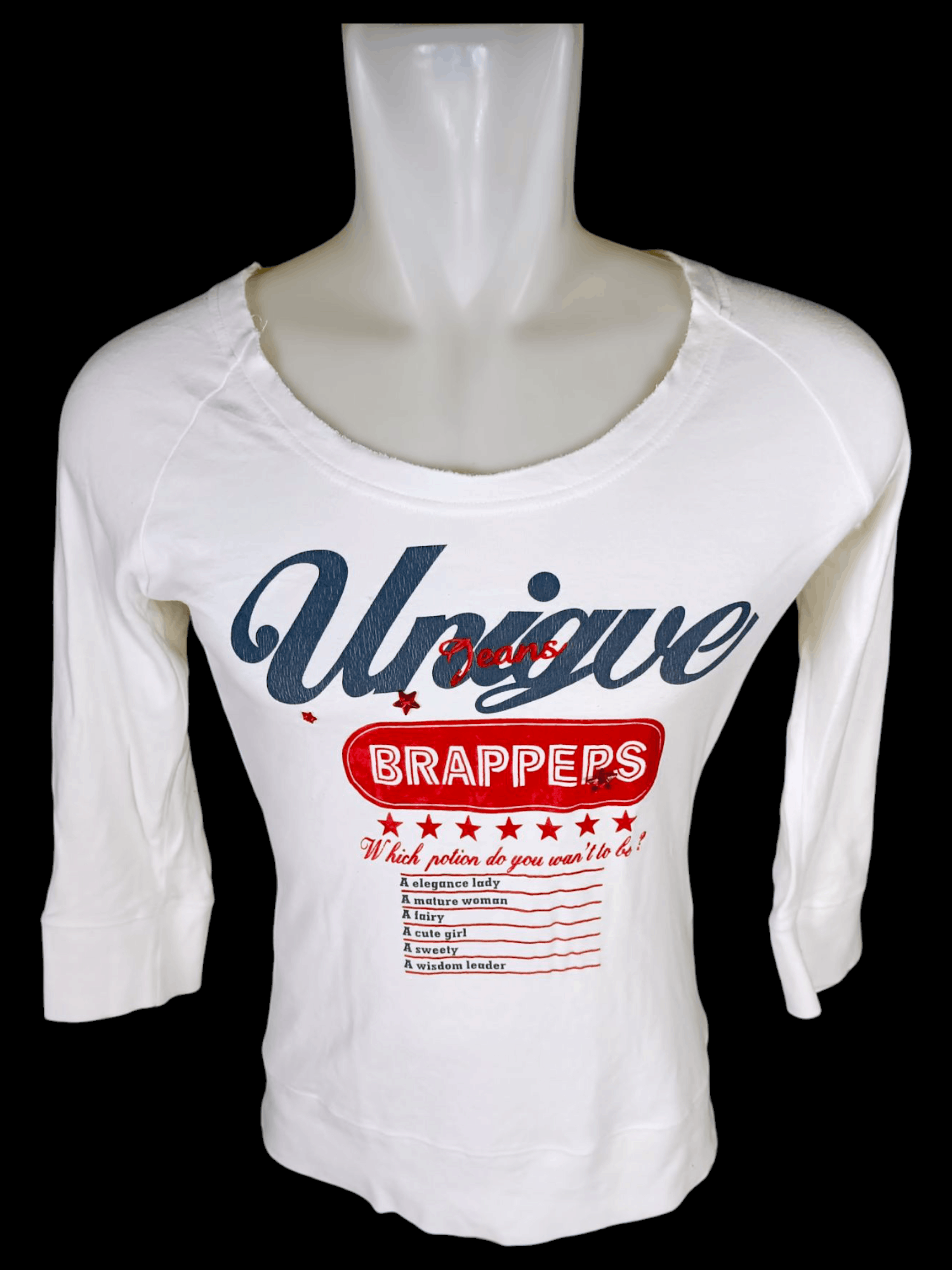 Japanese Brand UNIQUE JEANS BRAPPERS Crew Neck T-Shirt Longsleeve Size US M / EU 48-50 / 2 - 1 Thumbnail
