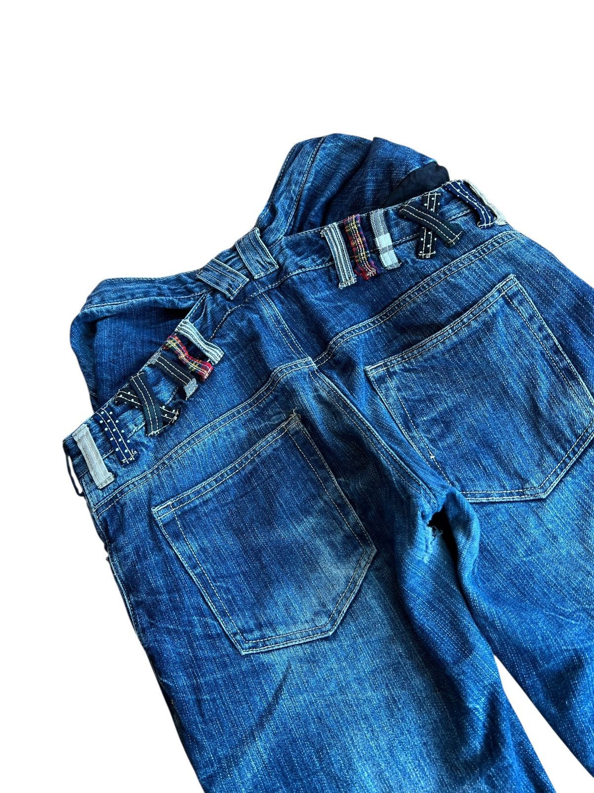Japanese Brand Vintage Japanese Brand Double Waist Clawmark Jean Japan Size US 28 / EU 44 - 9 Thumbnail